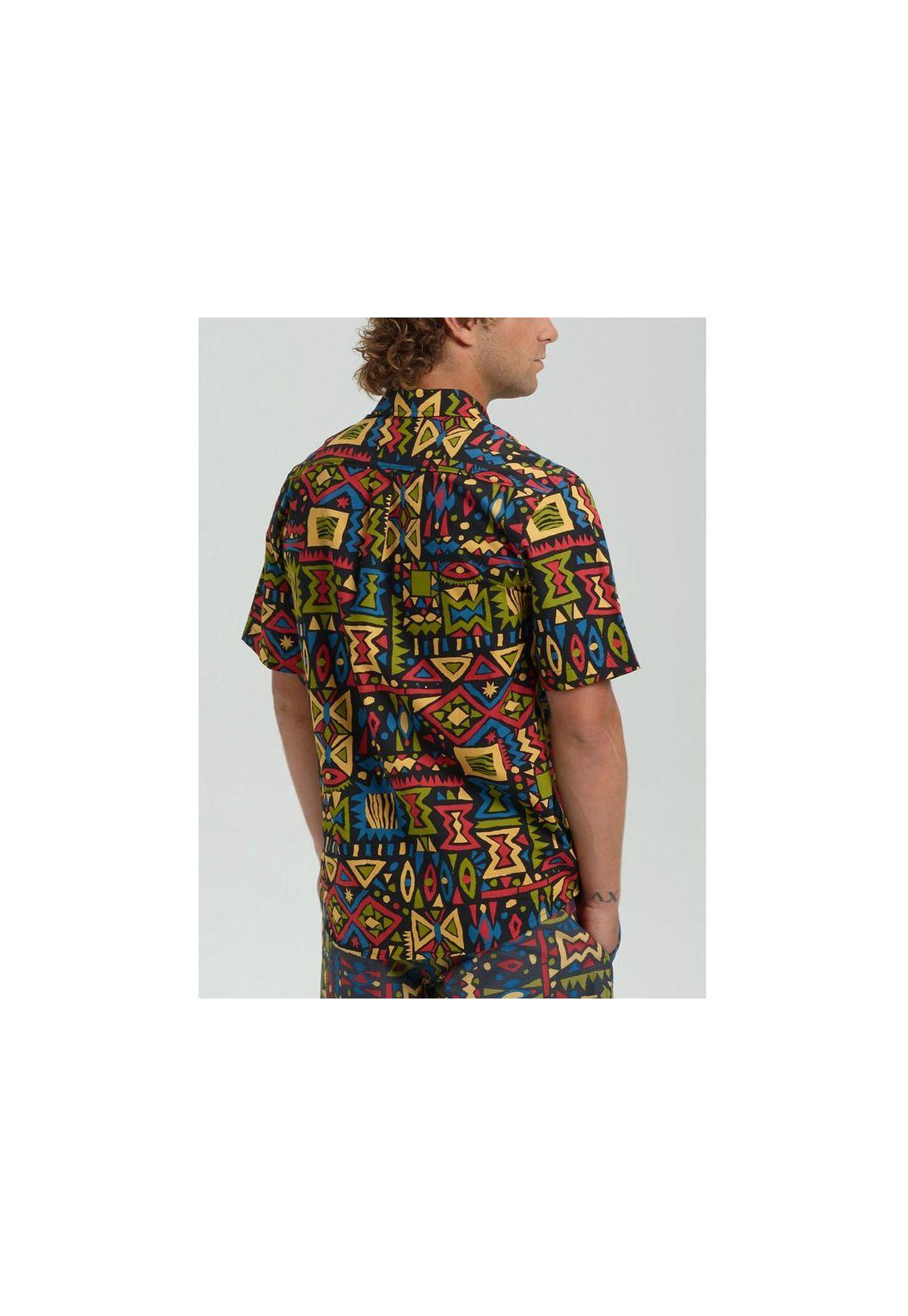 Camisa M/C  Hombre Mb Shabooya Camp Ss Outland Multicolor-2
