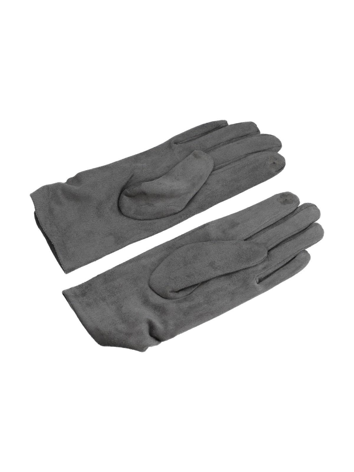Guantes Mujer Pleat Glove Negro-1