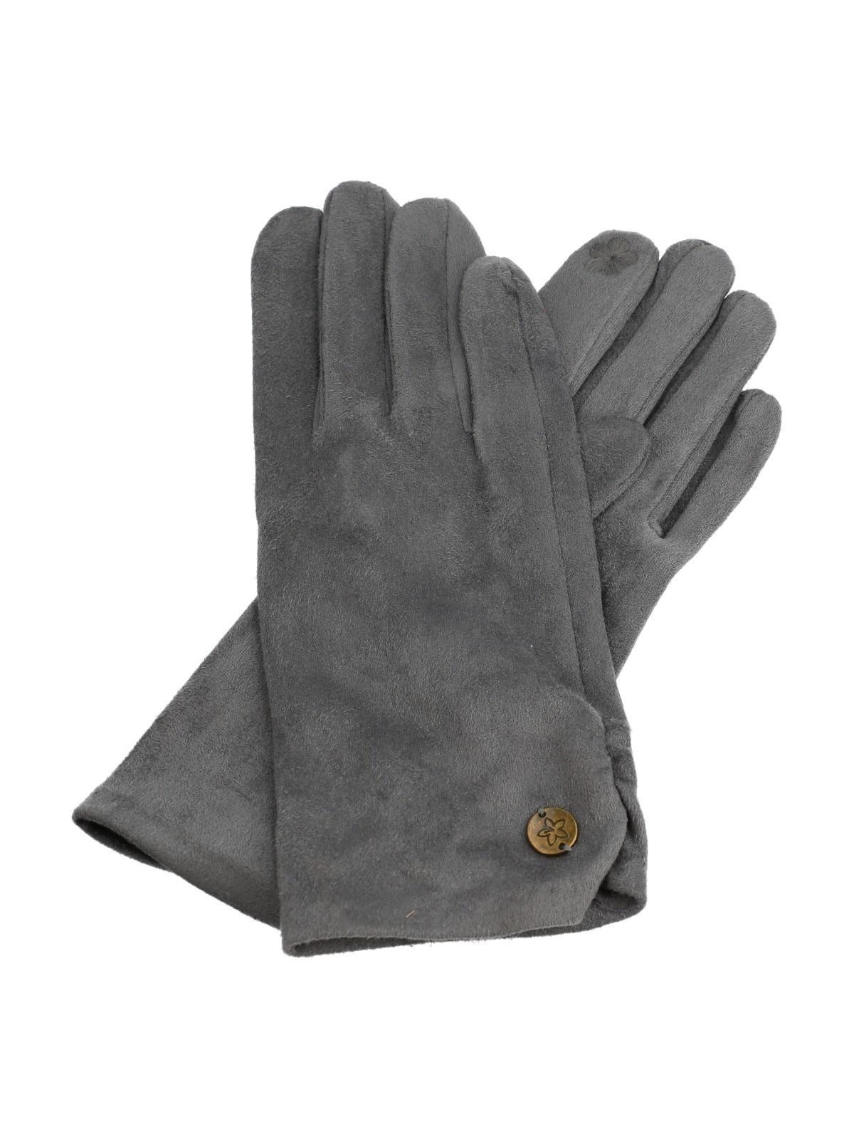 Guantes Mujer Pleat Glove Negro-2