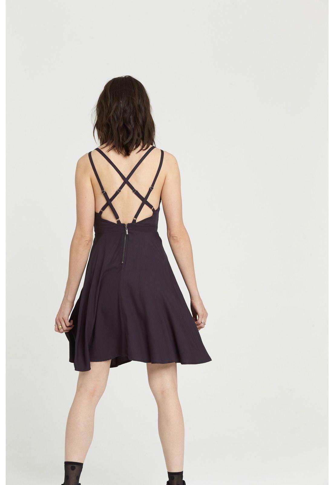 Vestido Mujer Heart Twill Negro Element-1