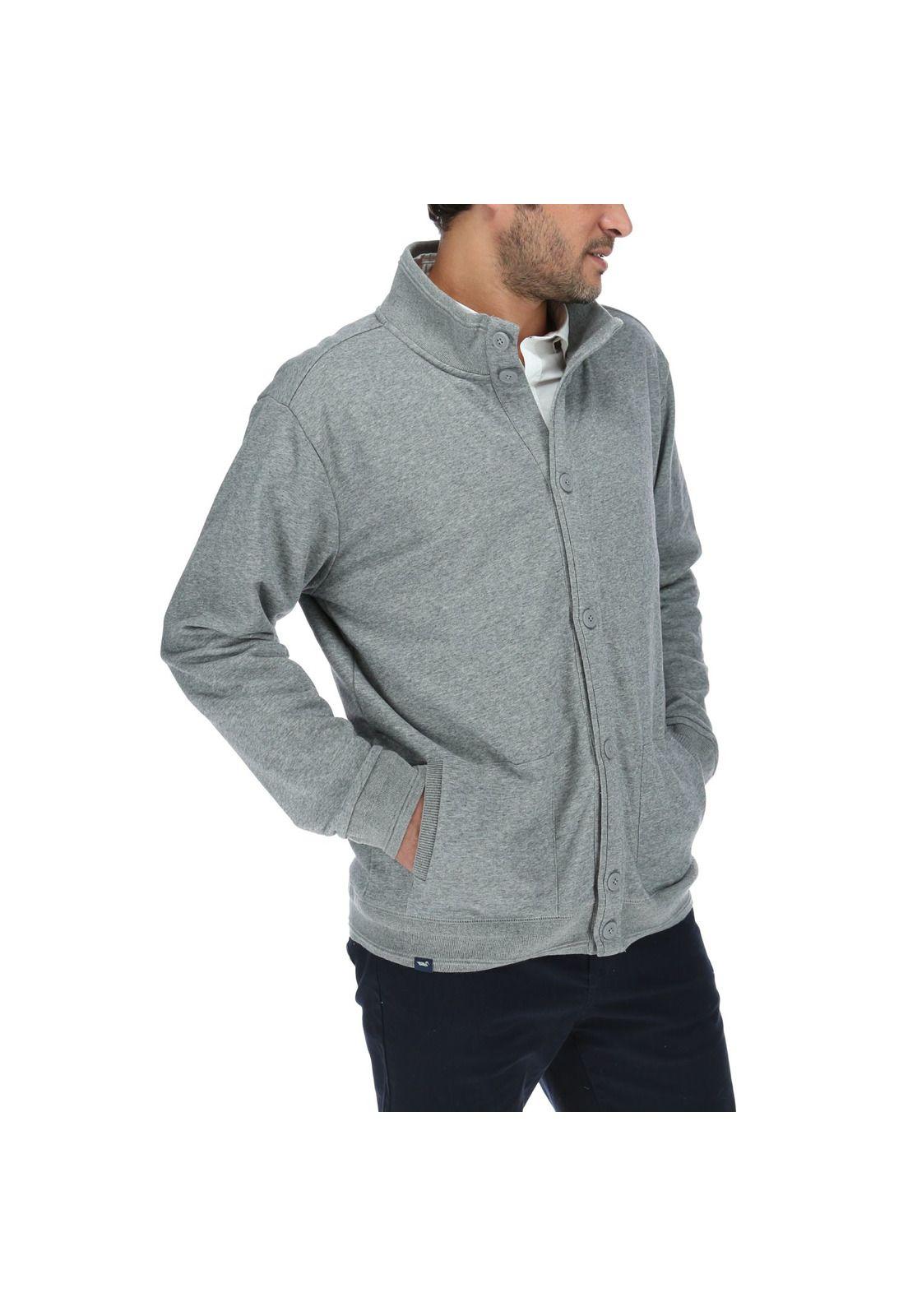 Poleron Hombre Button Gris-3