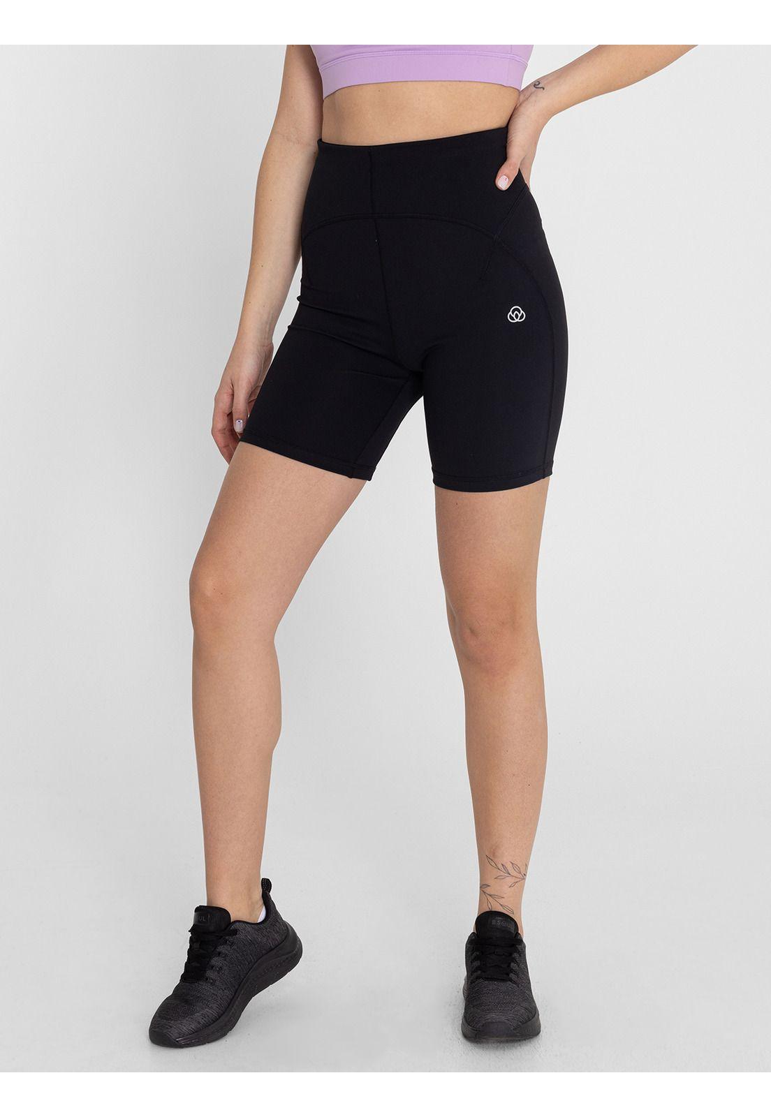 Calza corta tiro alto Mujer Nix Negro-0