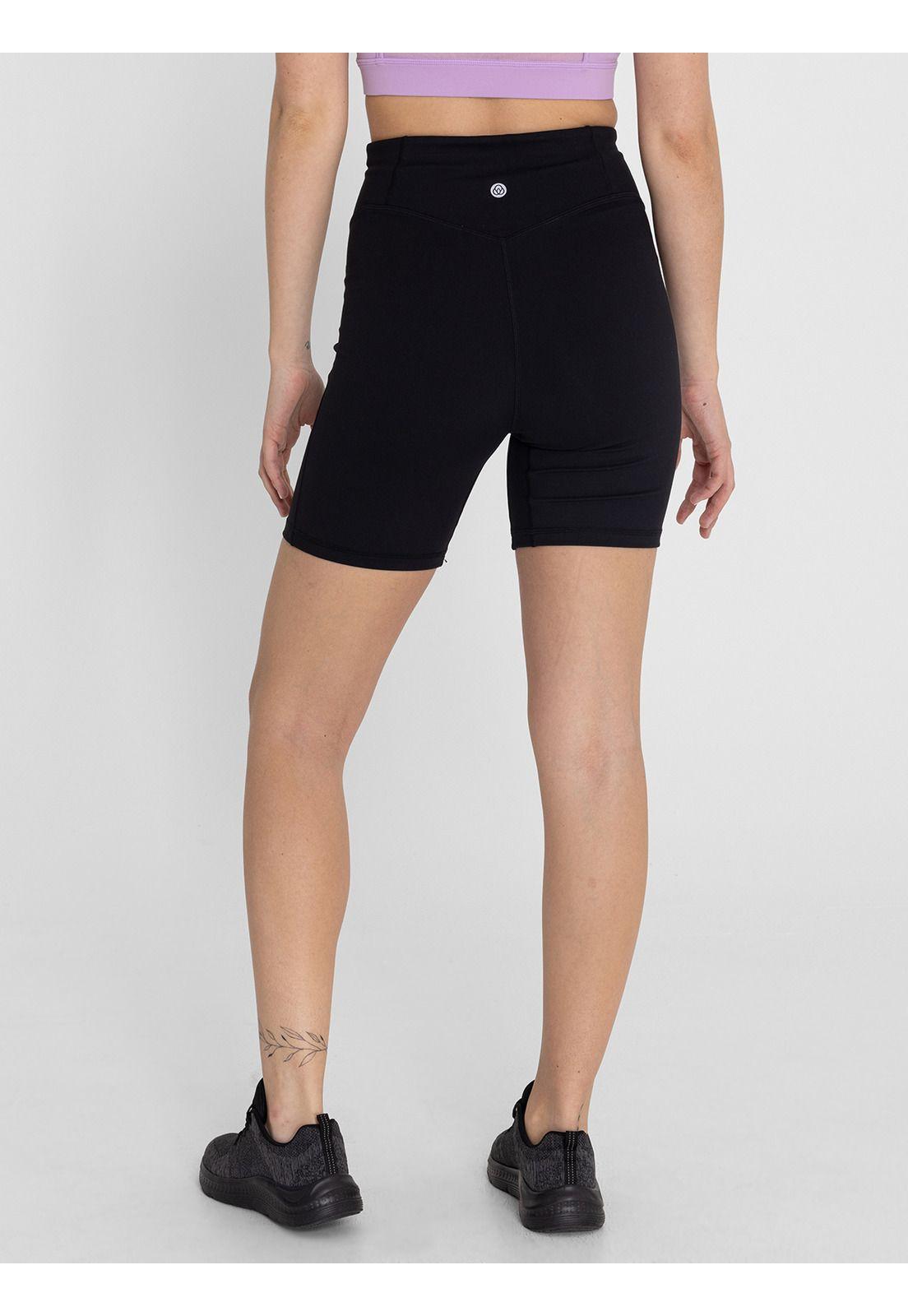 Calza corta tiro alto Mujer Nix Negro-1