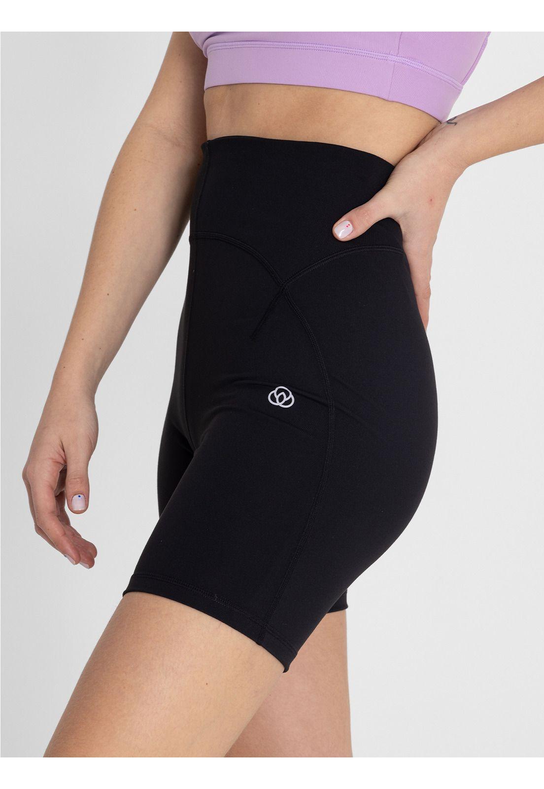 Calza corta tiro alto Mujer Nix Negro-4