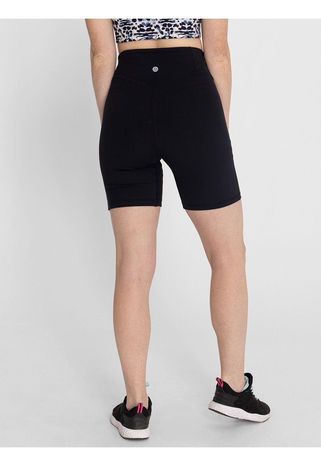 Calza corta tiro alto Mujer Nix Negro-6