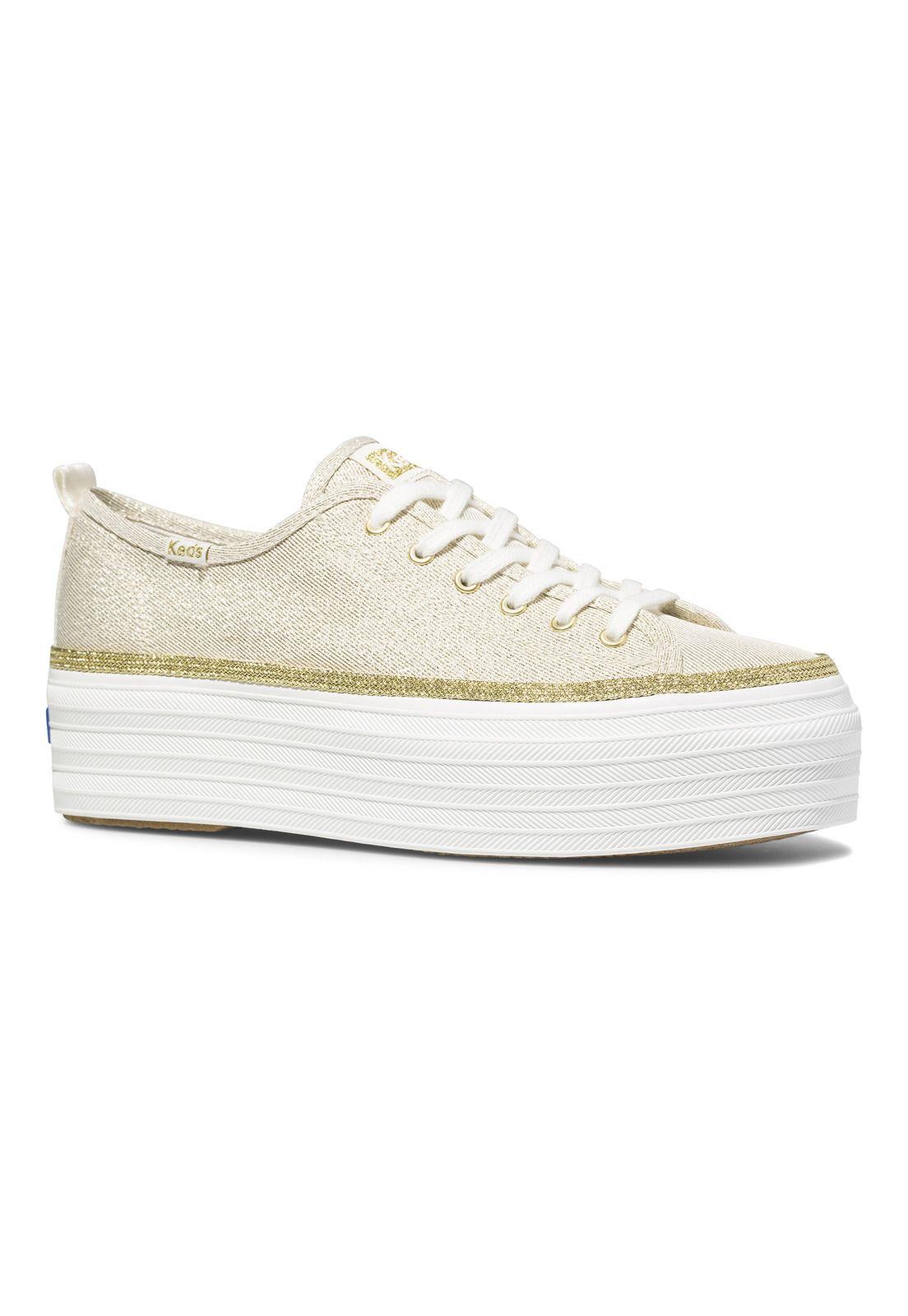 Zapatilla Triple Up Metallic Twill Dorado-0