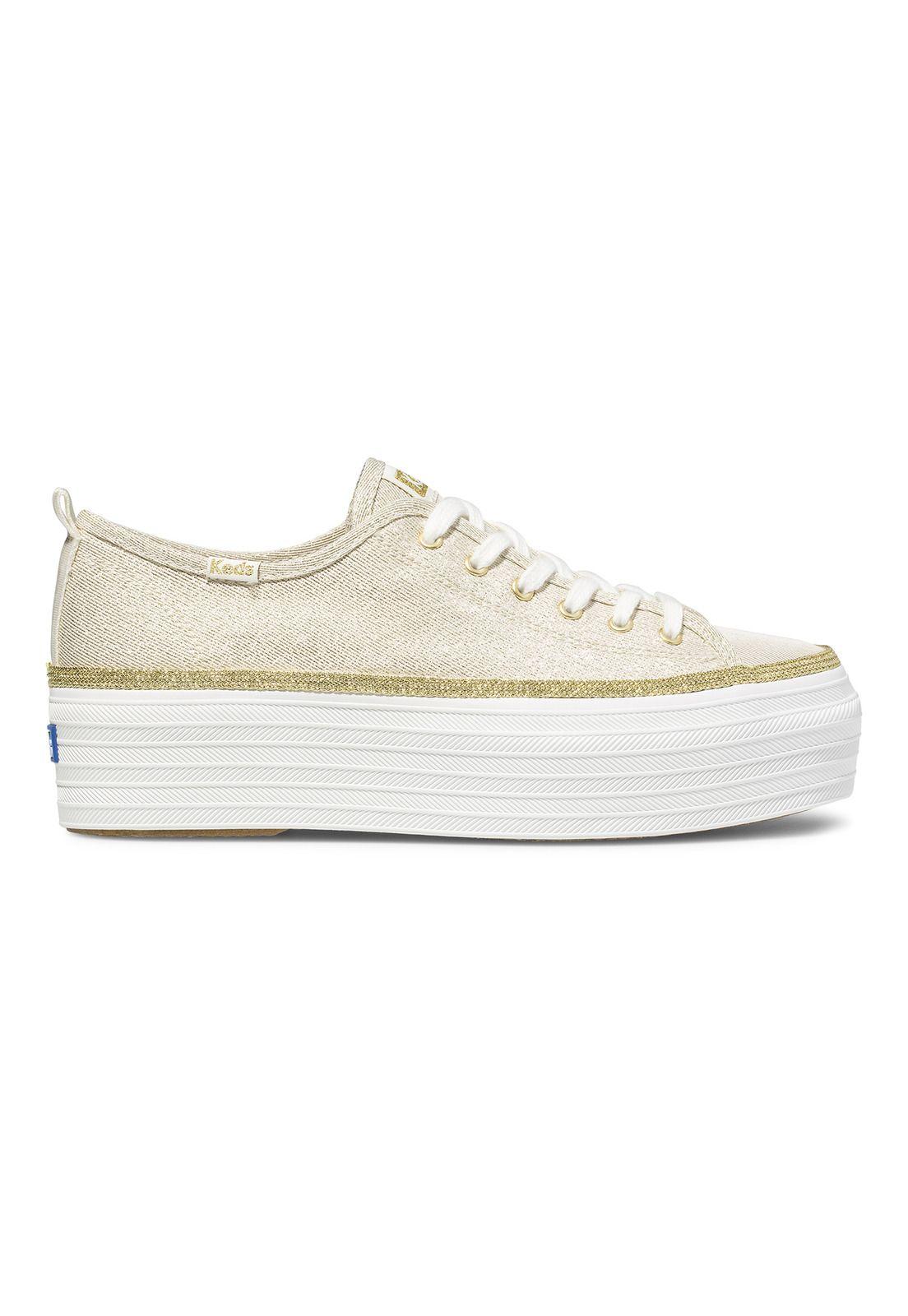 Zapatilla Triple Up Metallic Twill Dorado-1