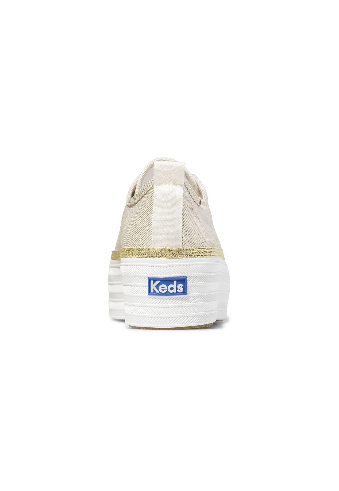 Zapatilla Triple Up Metallic Twill Dorado-3