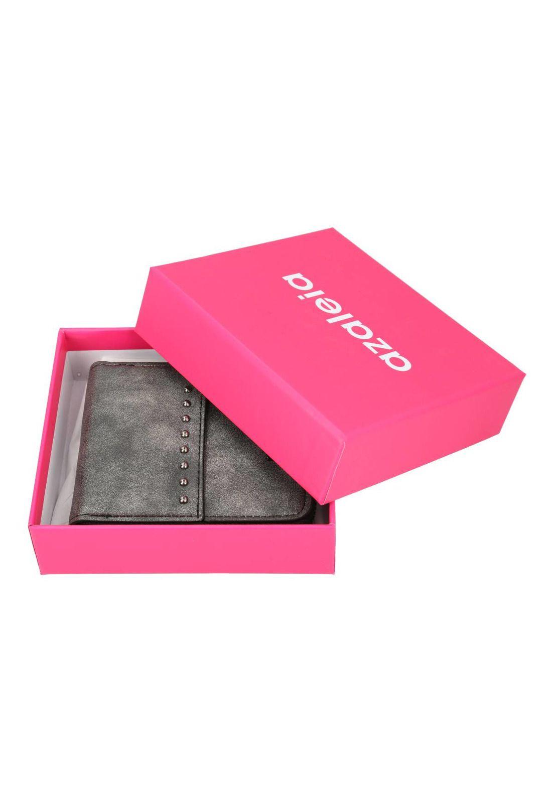 Billeteras Studs Wallet Mujer Negro-3