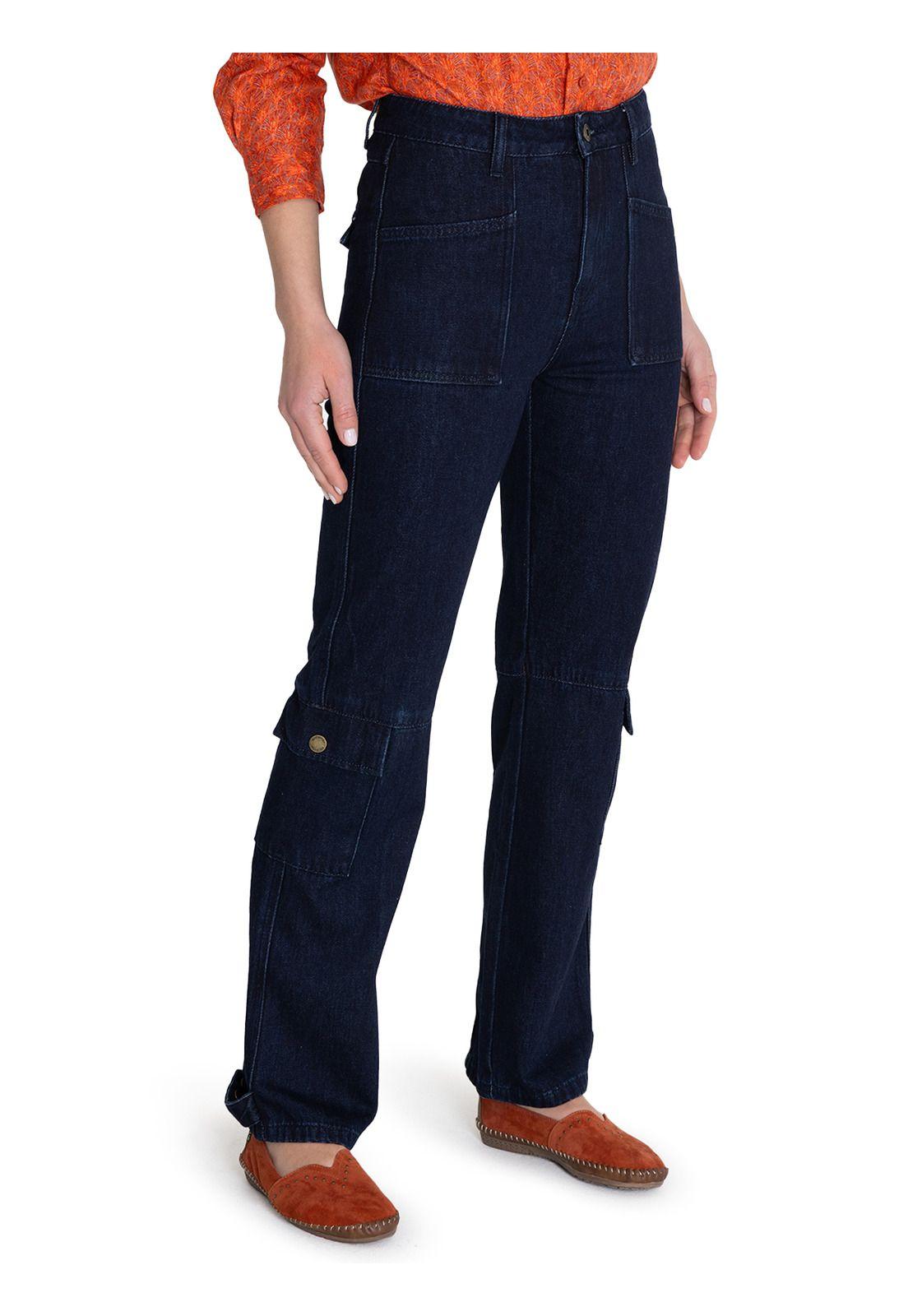 Jeans Algodón Orgánico Azul Noa Mujer -5
