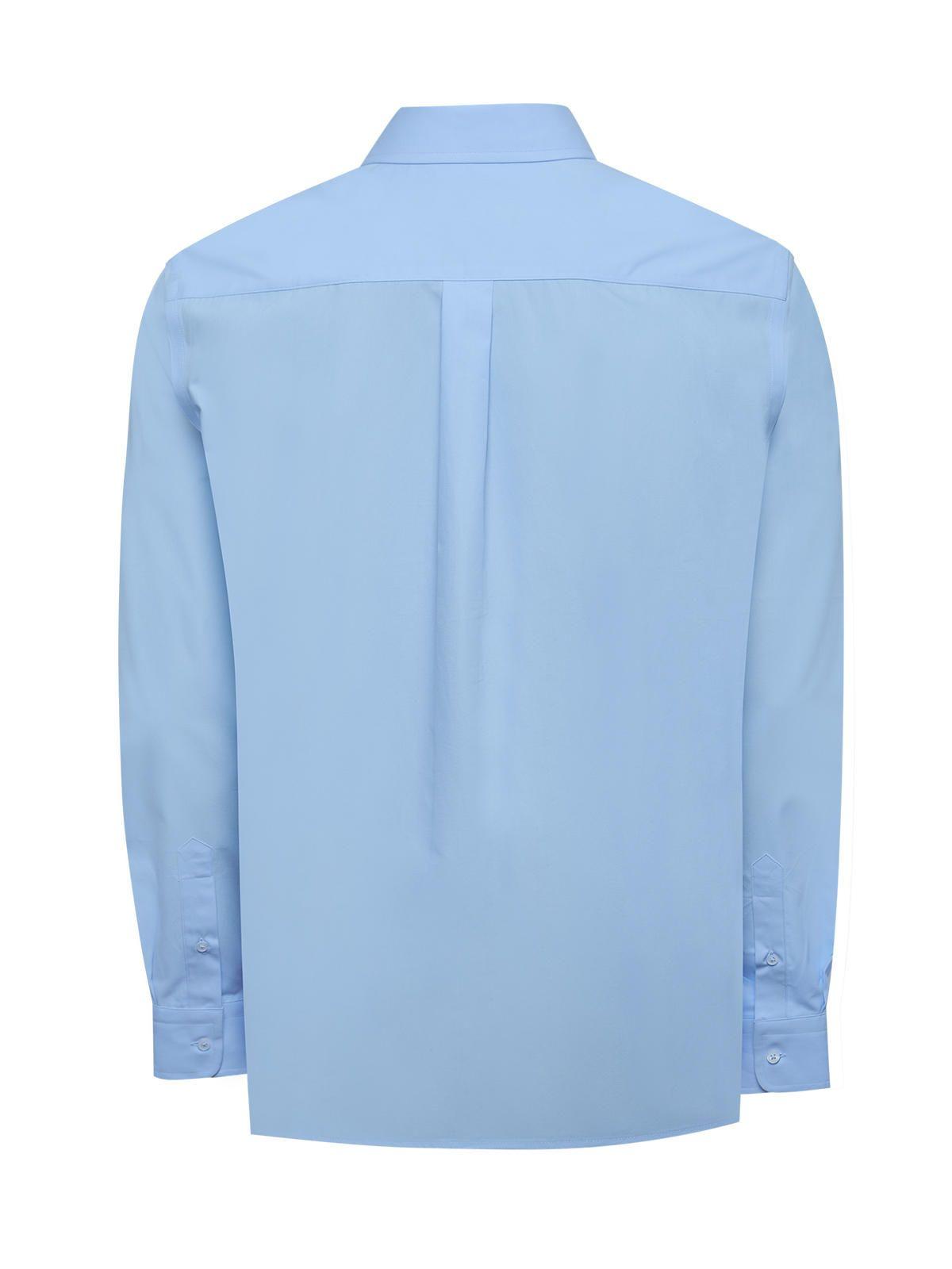 Camisa Algodón Hombre Easysolid Azul-3