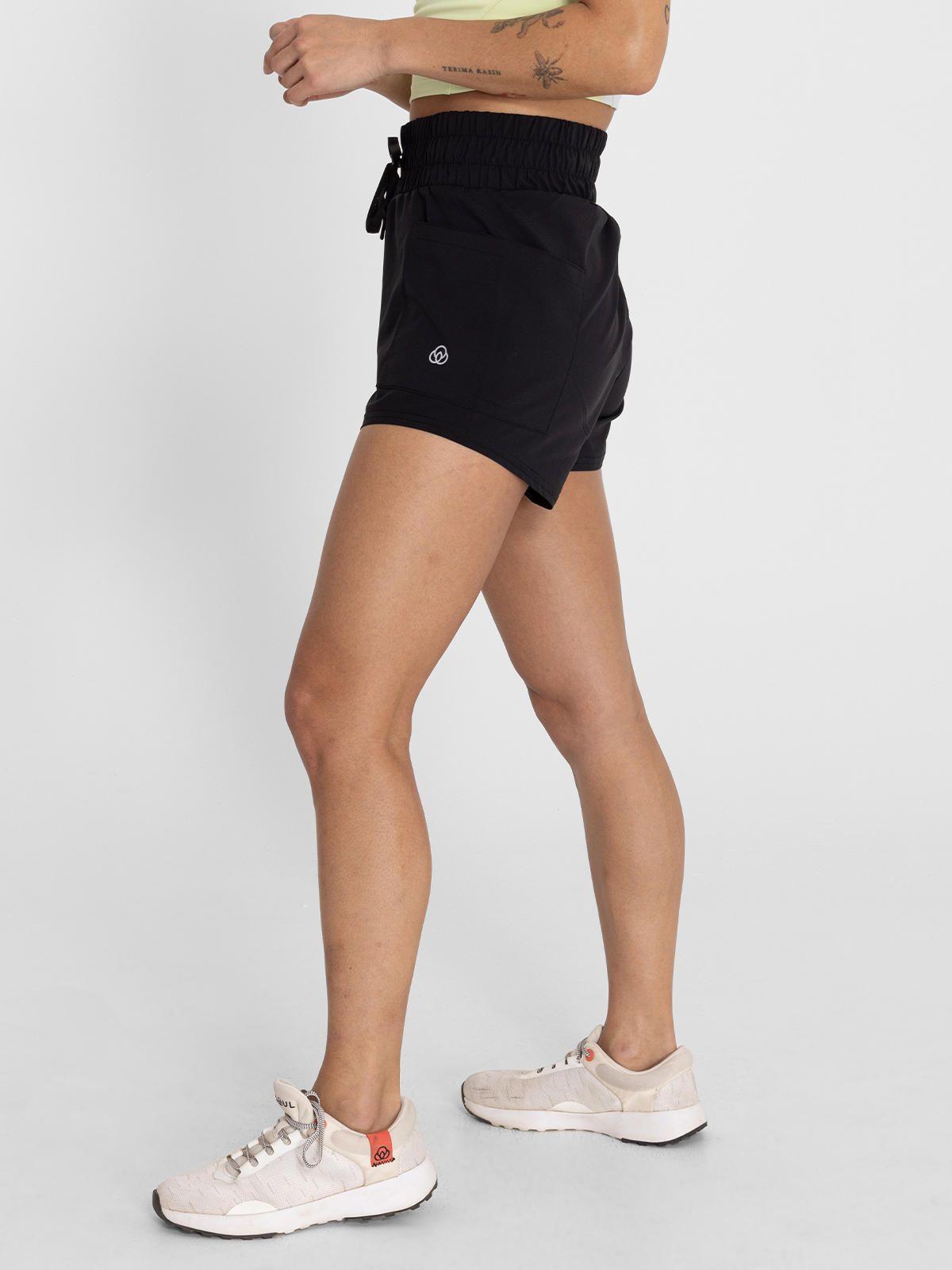 Short W/Inn Leg Aura Negro Mujer-2