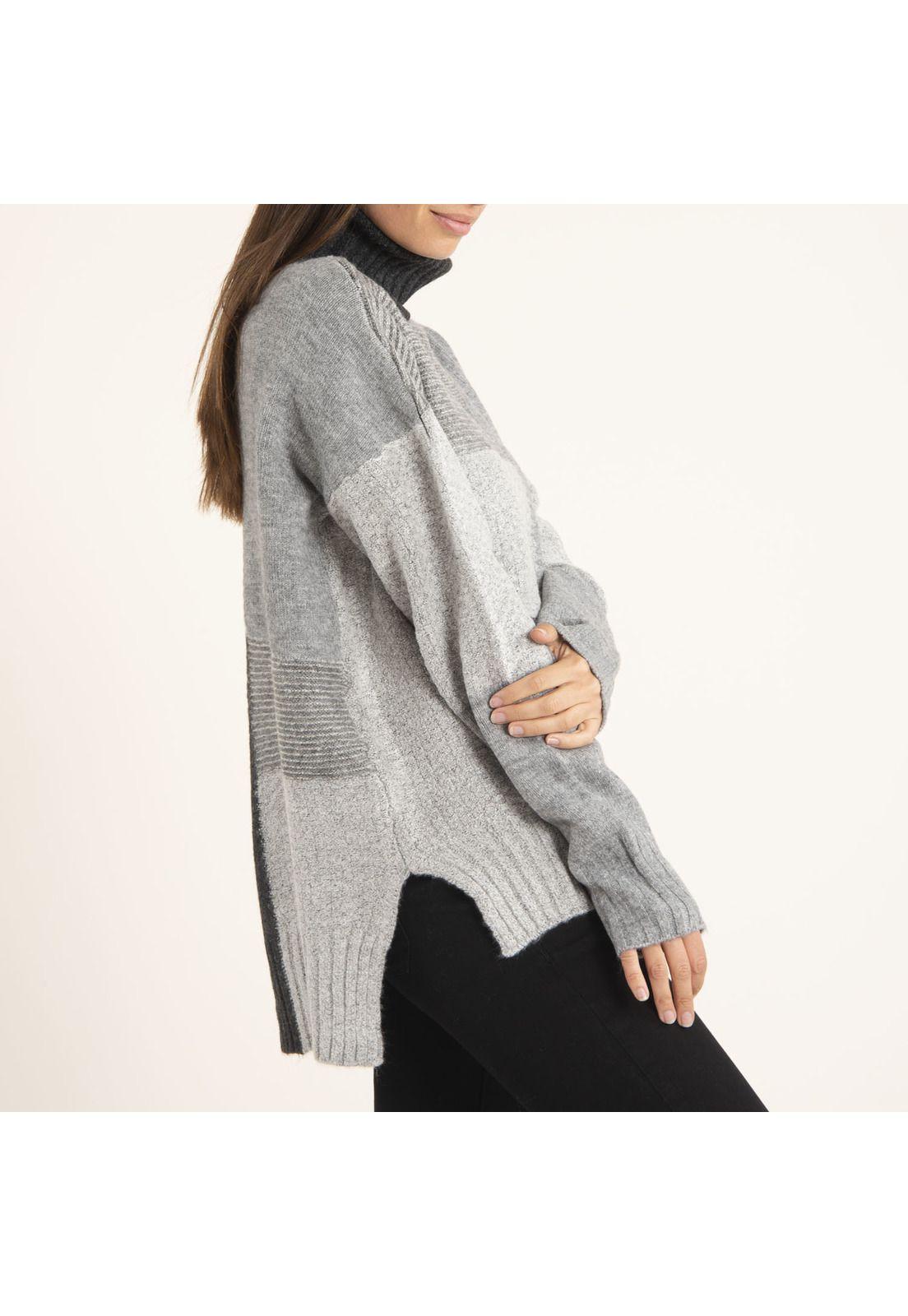 Sweater Mujer Iris Gris-2