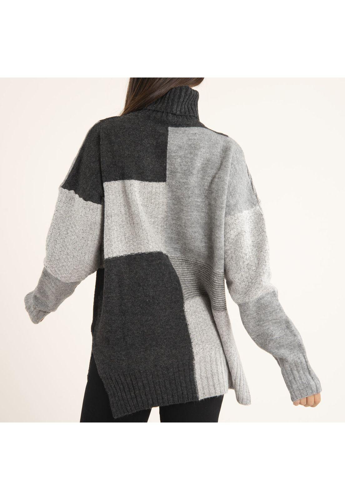 Sweater Mujer Iris Gris-3