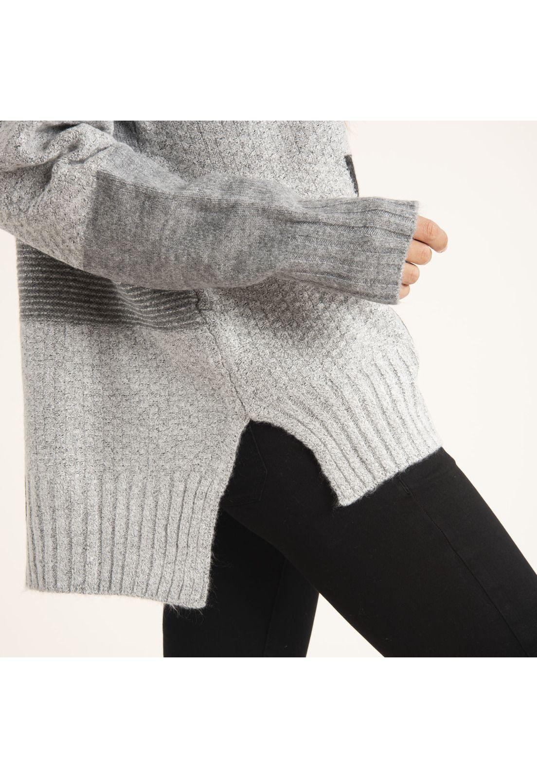 Sweater Mujer Iris Gris-4