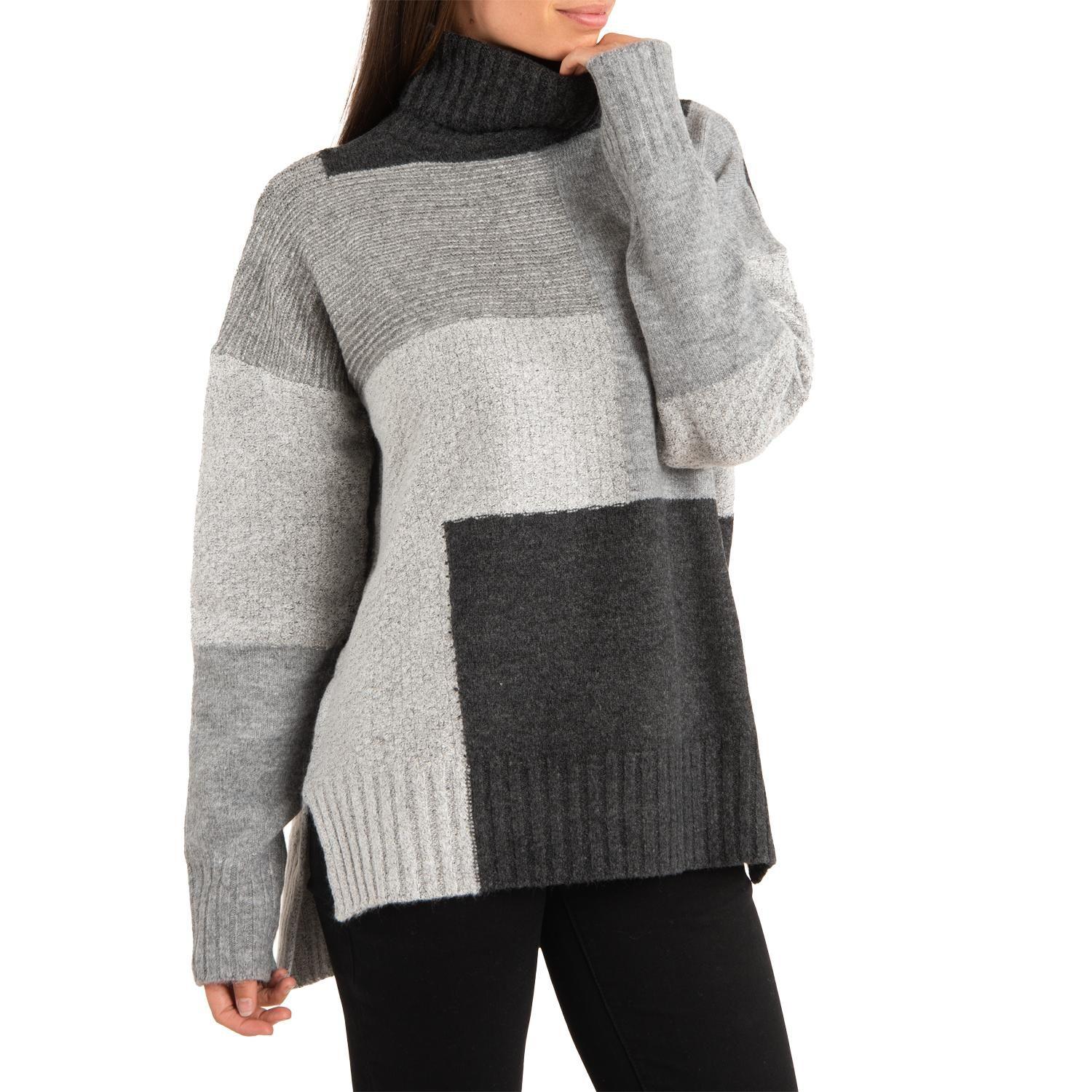 Sweater Mujer Iris Gris-0