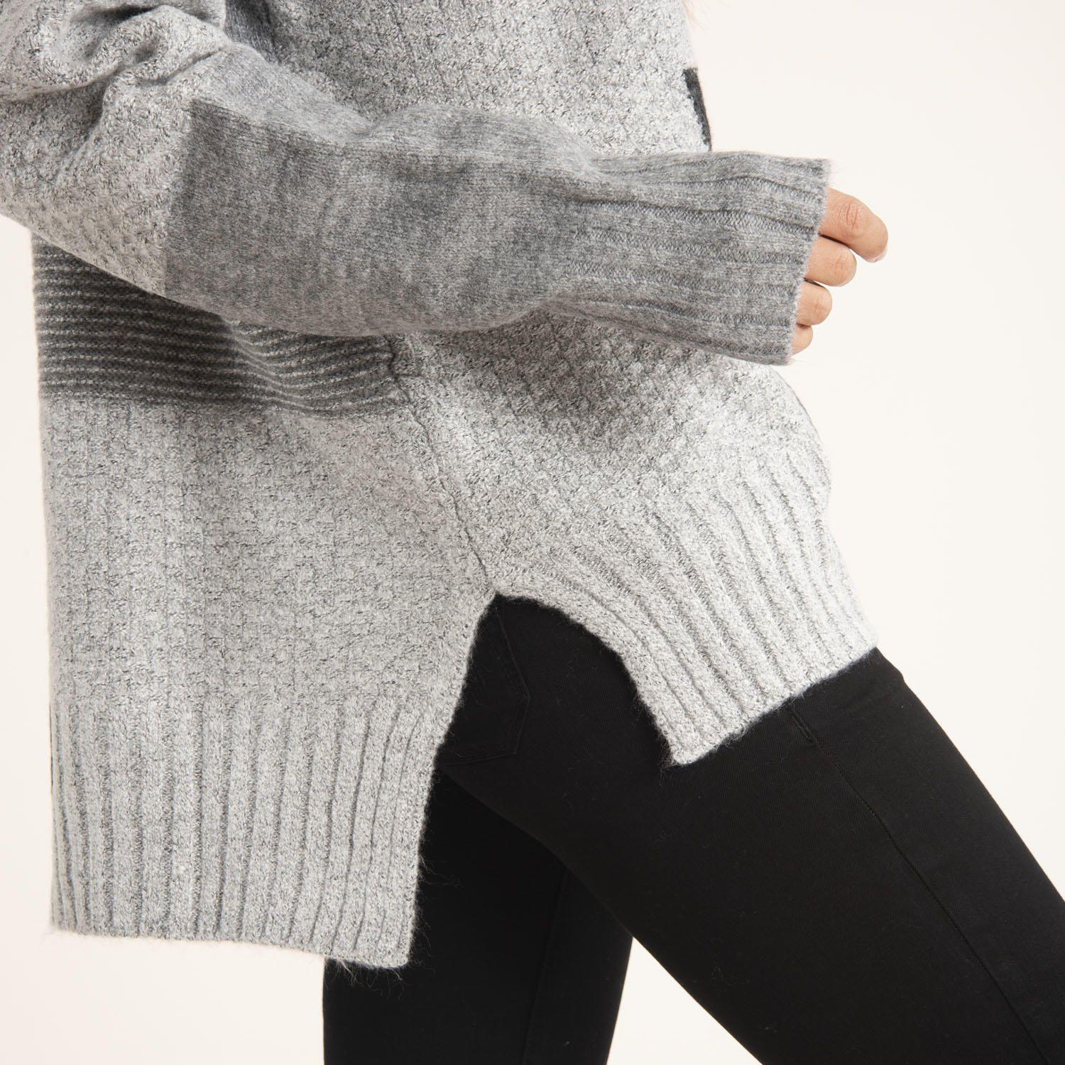 Sweater Mujer Iris Gris-4