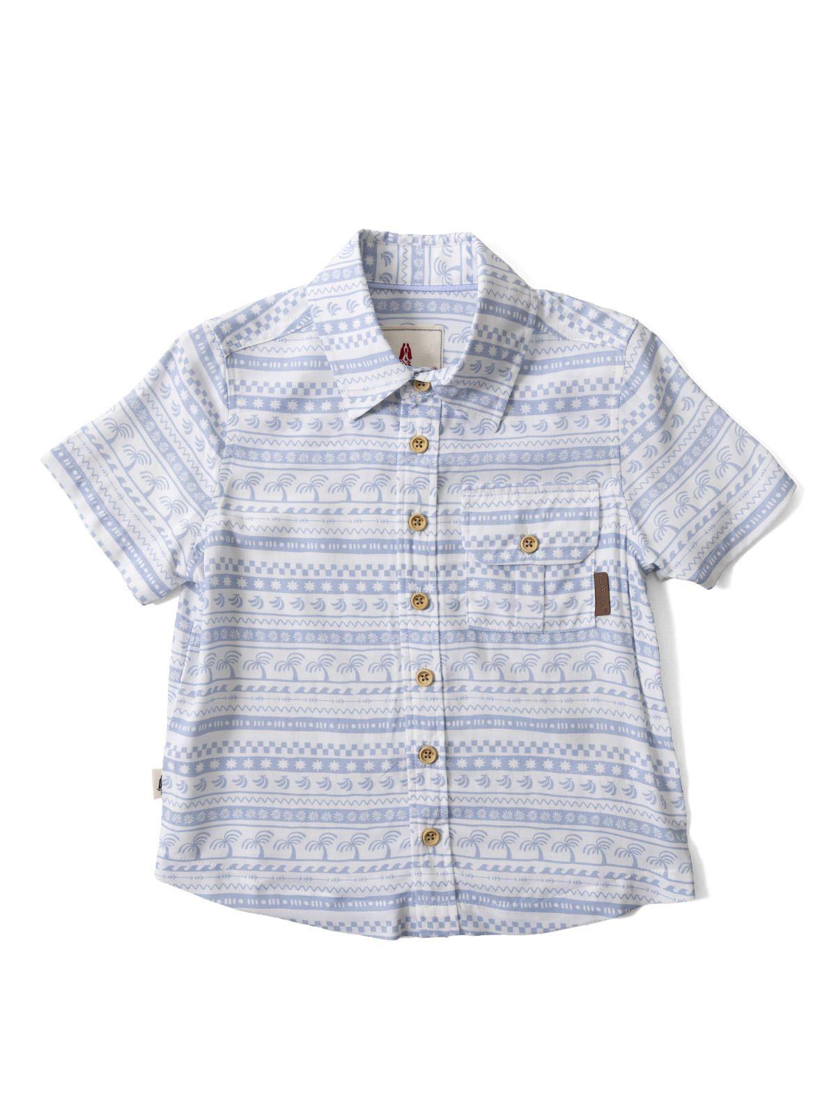 Camisa Manga Corta Niño Aura Blanco-0