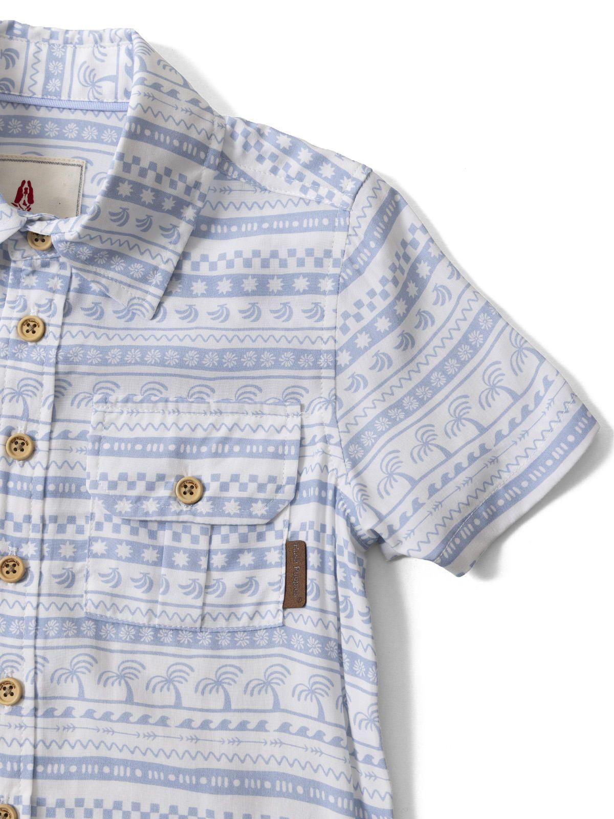 Camisa Manga Corta Niño Aura Blanco-4