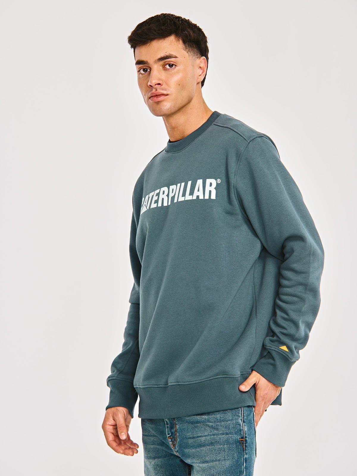 Polerón Hombre Caterpillar Logo Crewneck Azul-3