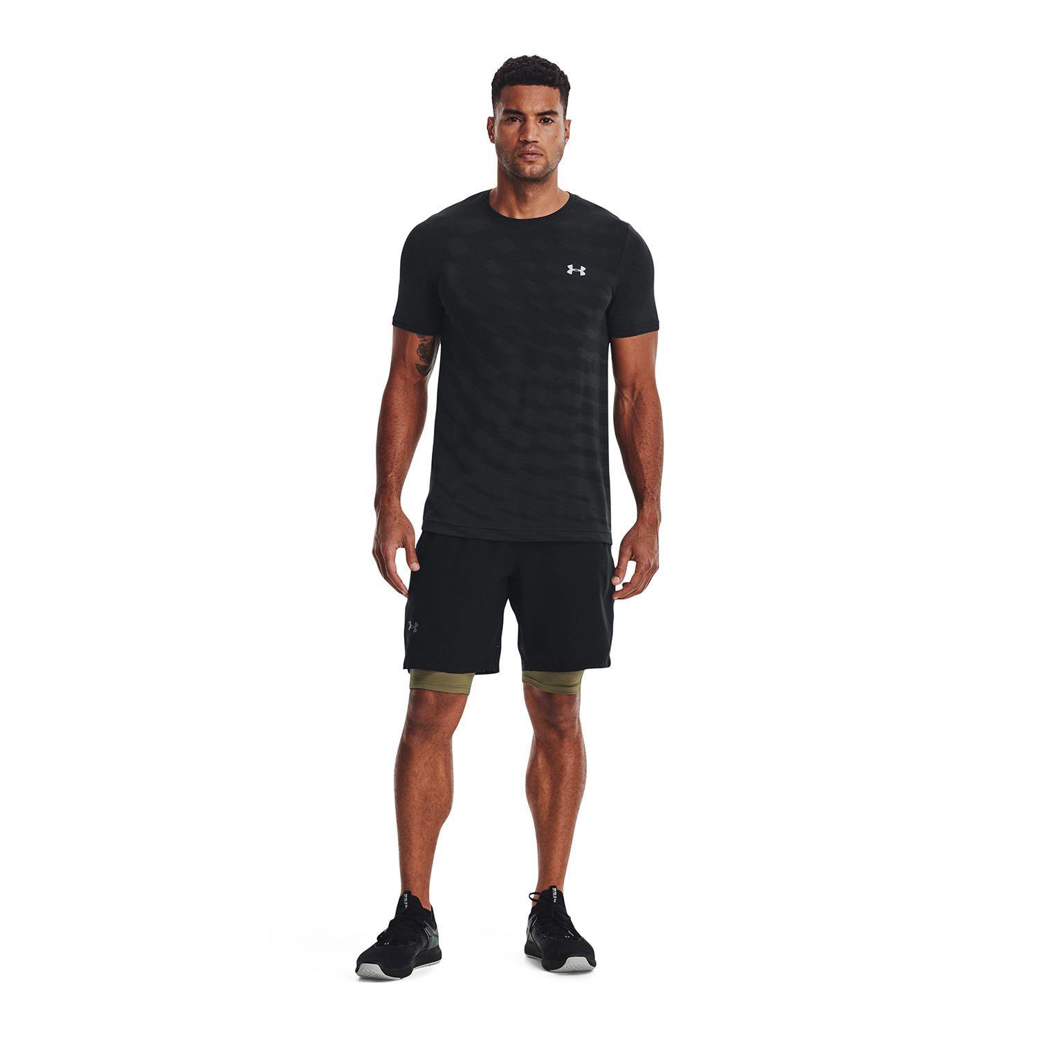 Short Hombre UA Vanish Woven 8In Negro-5