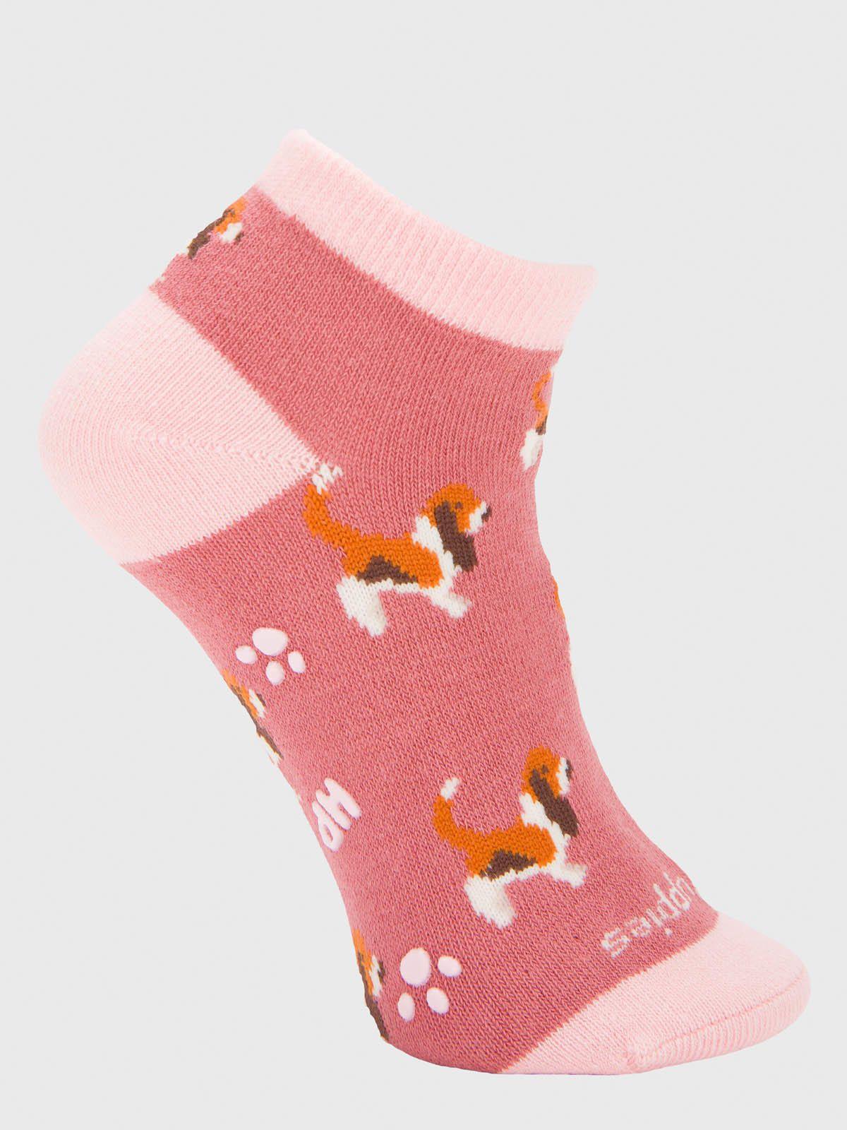 Calcetin Algodón Niña Ped Basset Rosado-0