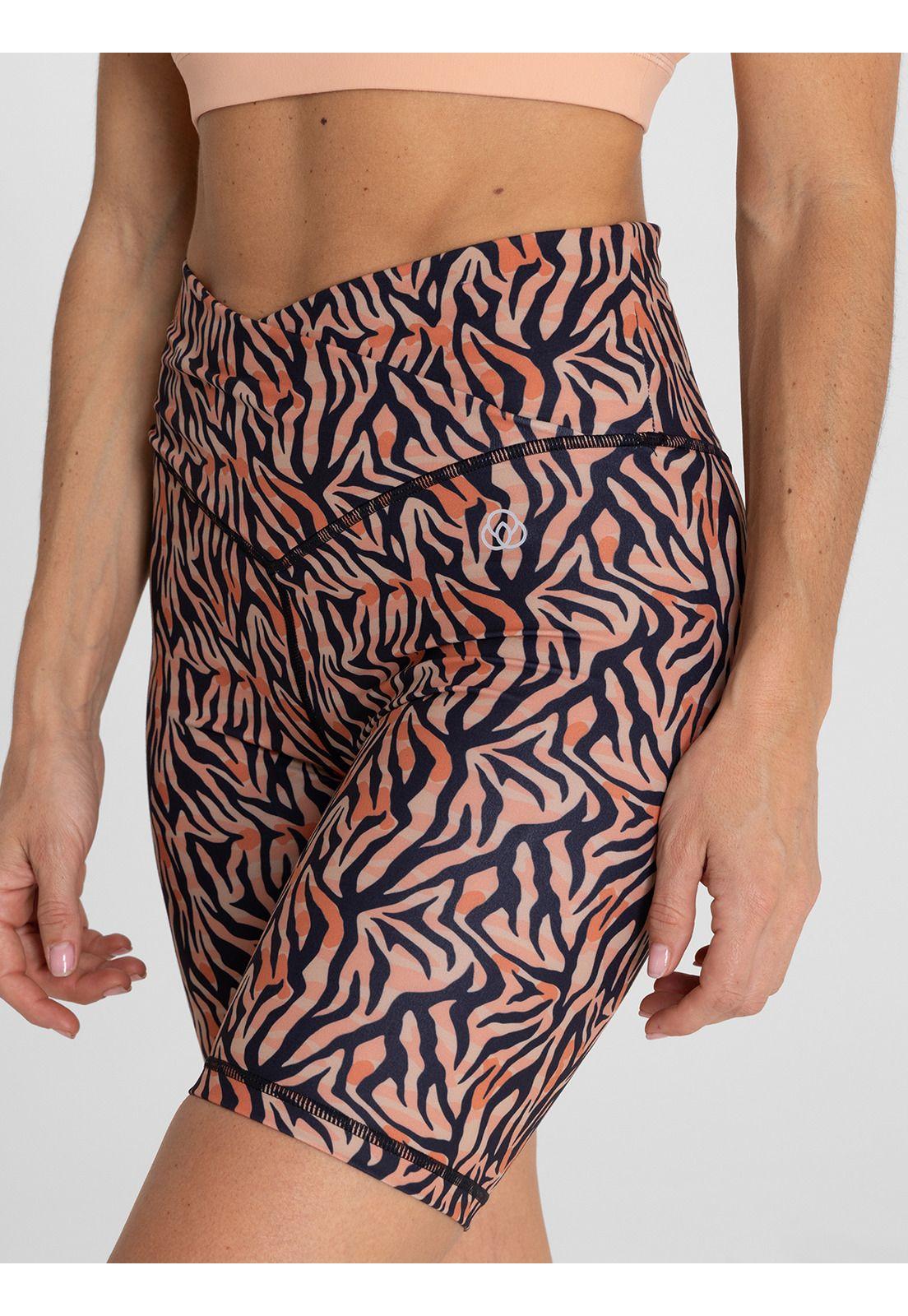 Calza Biker Mujer Sofi Naranja-4