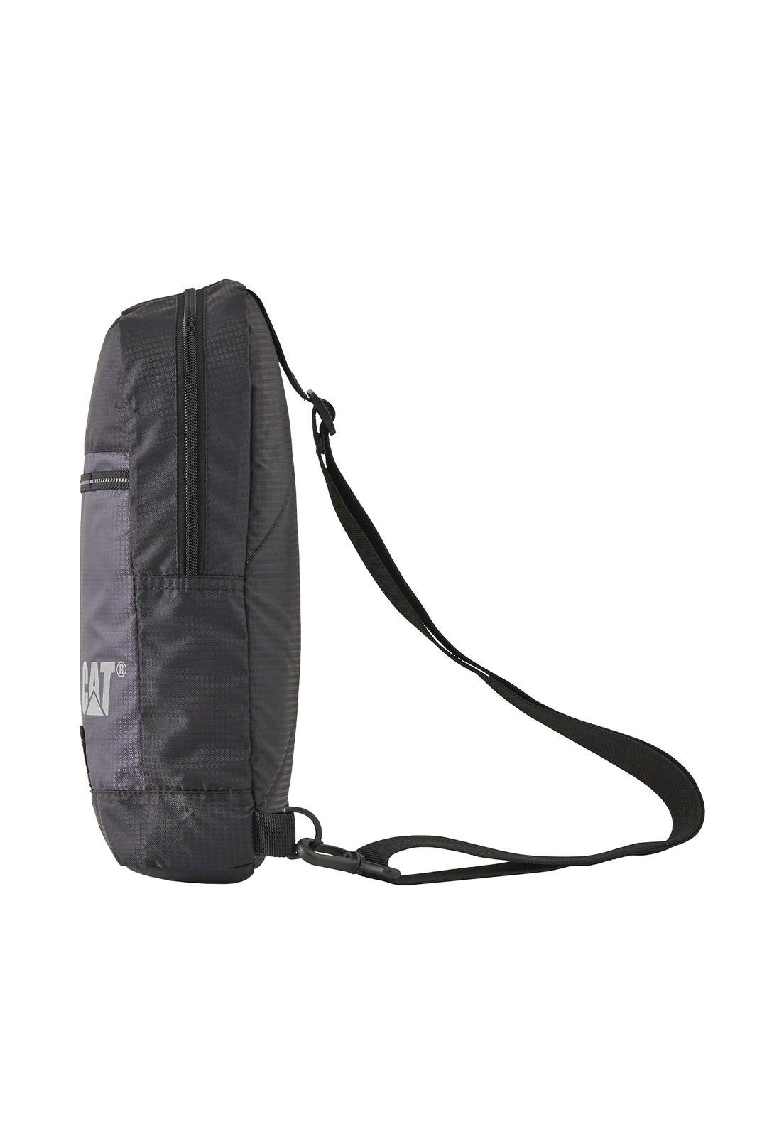 Bolso Unisex Road Strip Crossbody Gris-1