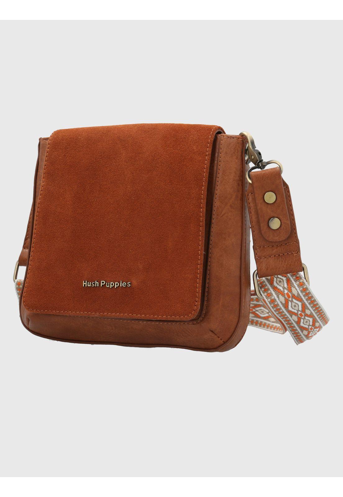 Cartera Ecocuero Caramelo Lynn Cross Mujer-1