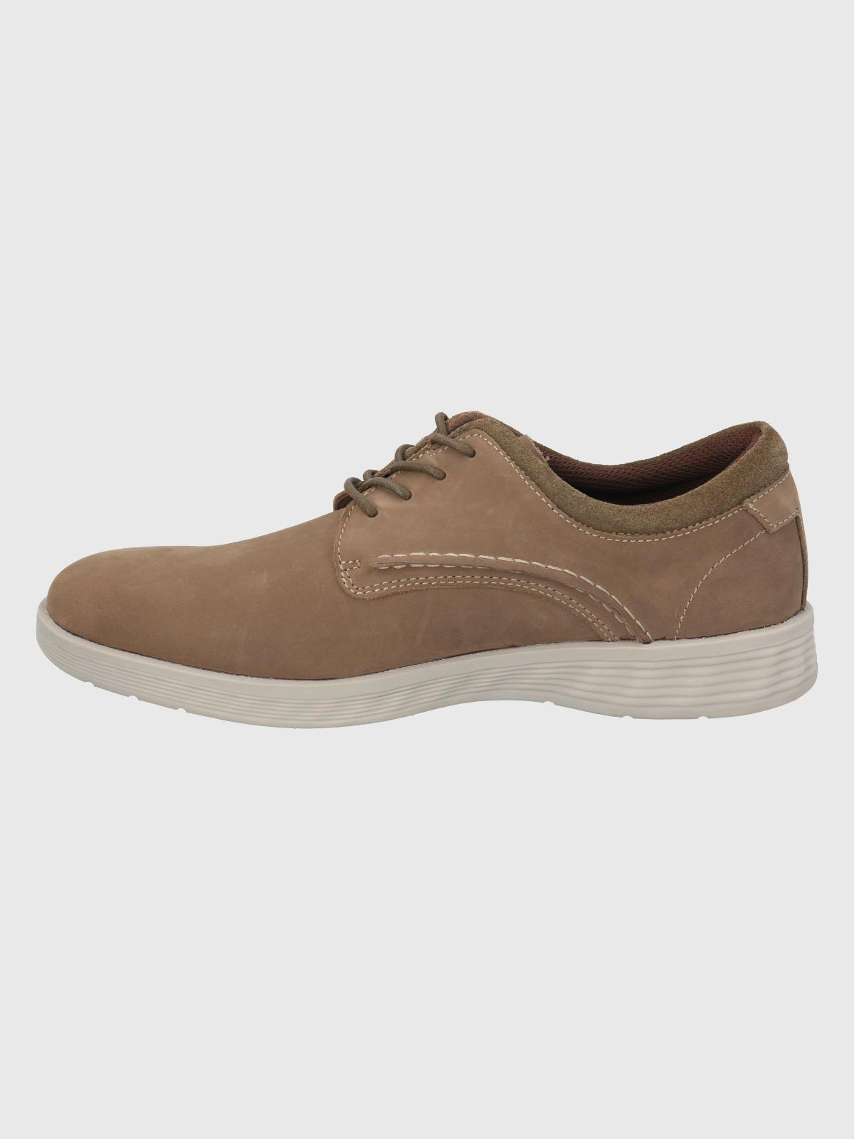 Zapato Cuero Taupe Hombre Spinal Street -4
