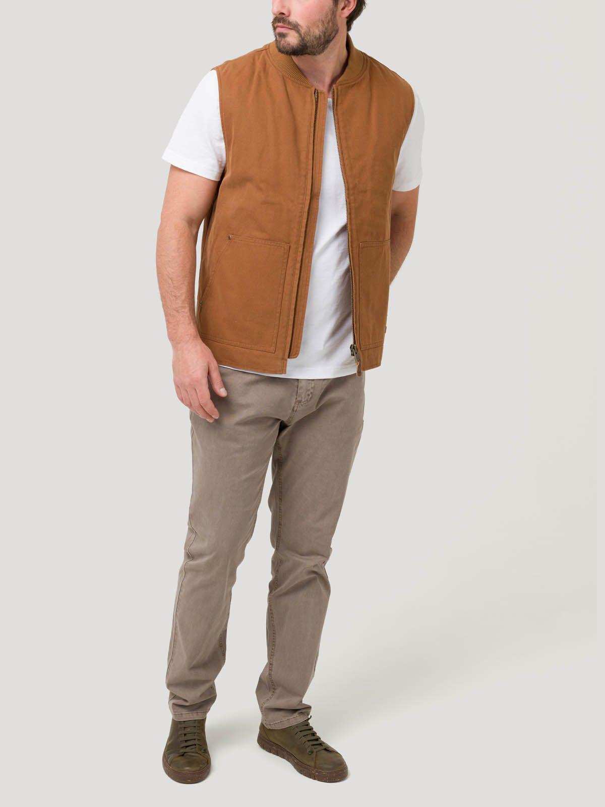 Chaqueta Algodón Orgánico Hombre Savona Café-7