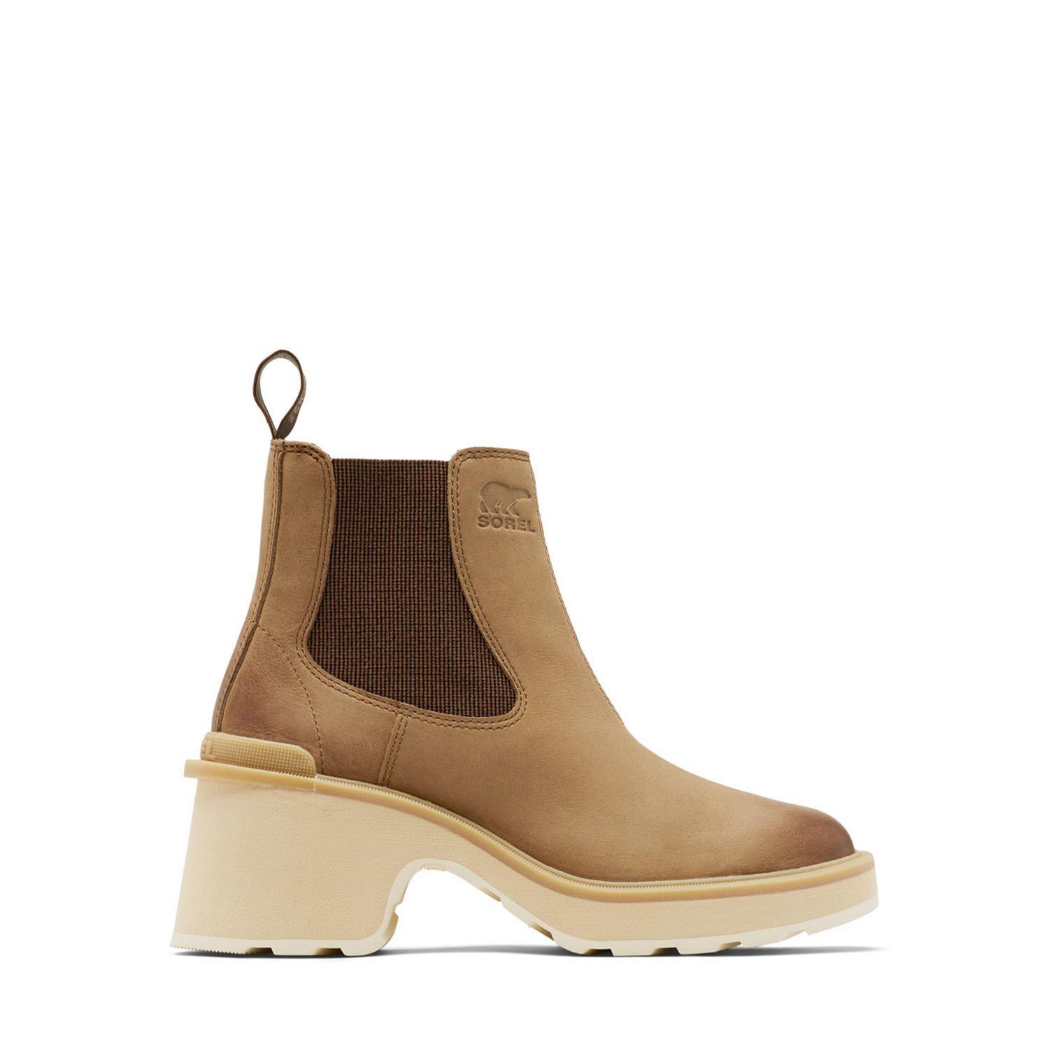 Bota Hi-Line Heel Chelsea Café Mujer-0