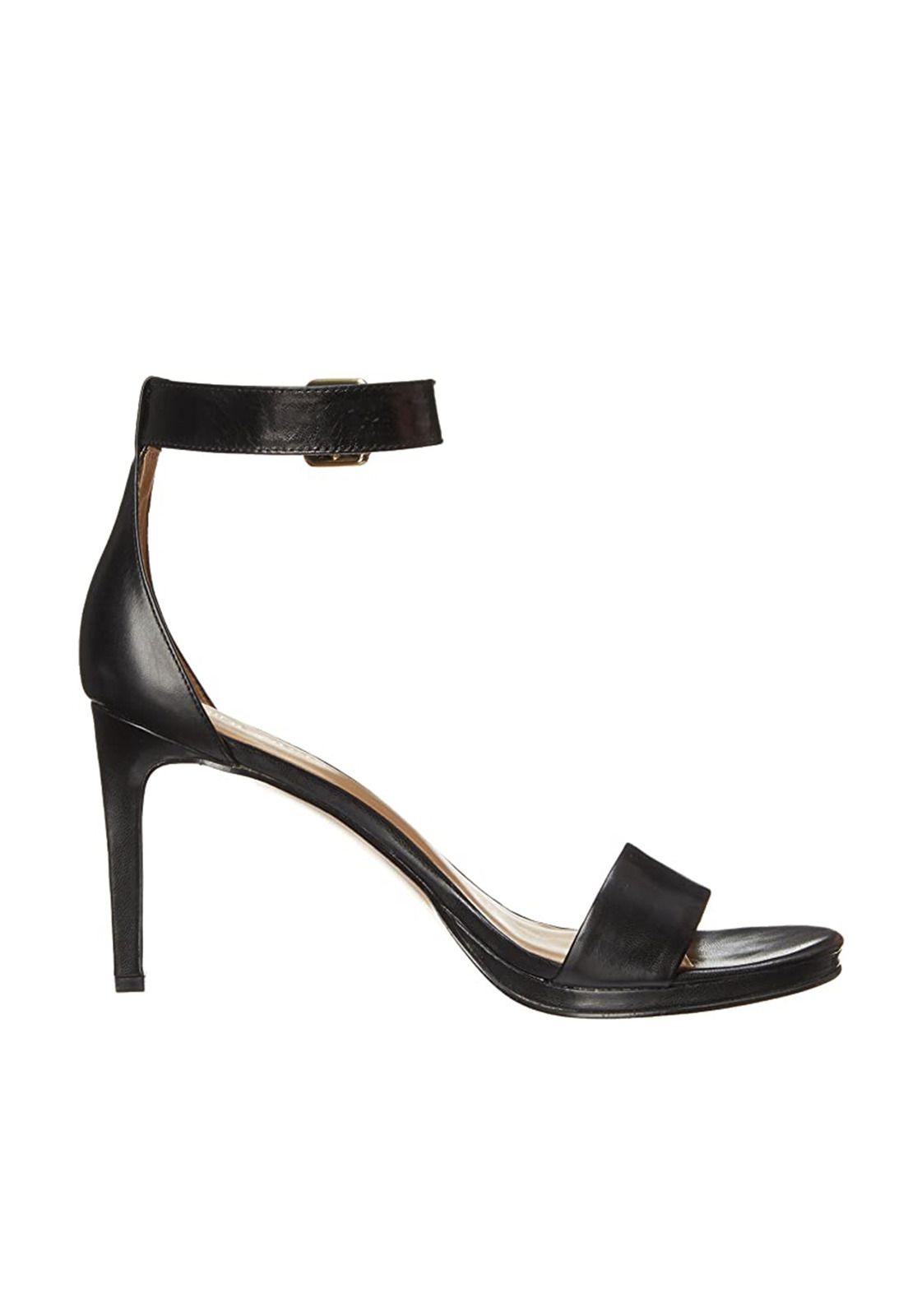 Sandalia Cuero Meantobe Negro Mujer-1