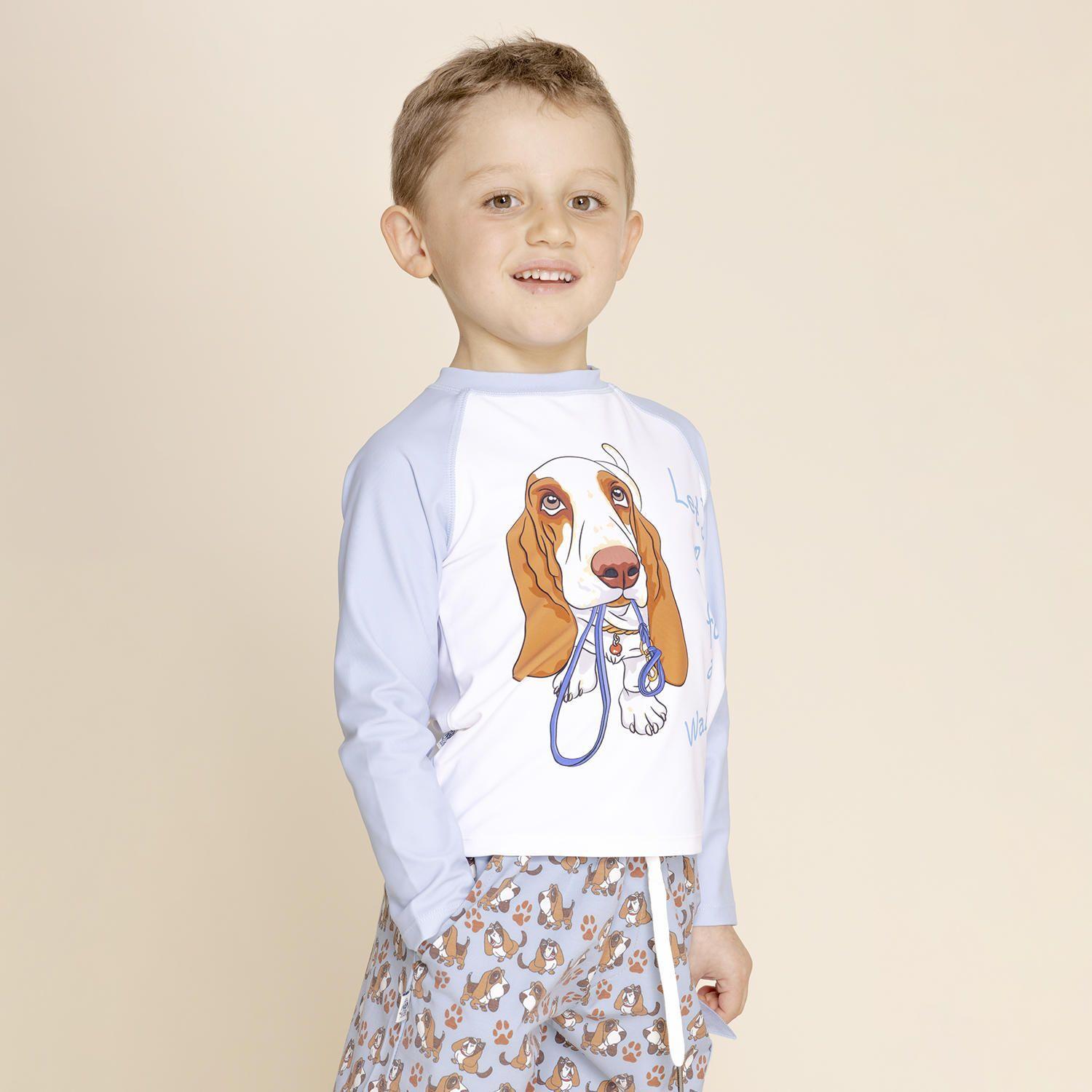 Polera De Agua Niño Aquawild (1-8) Indigo-4