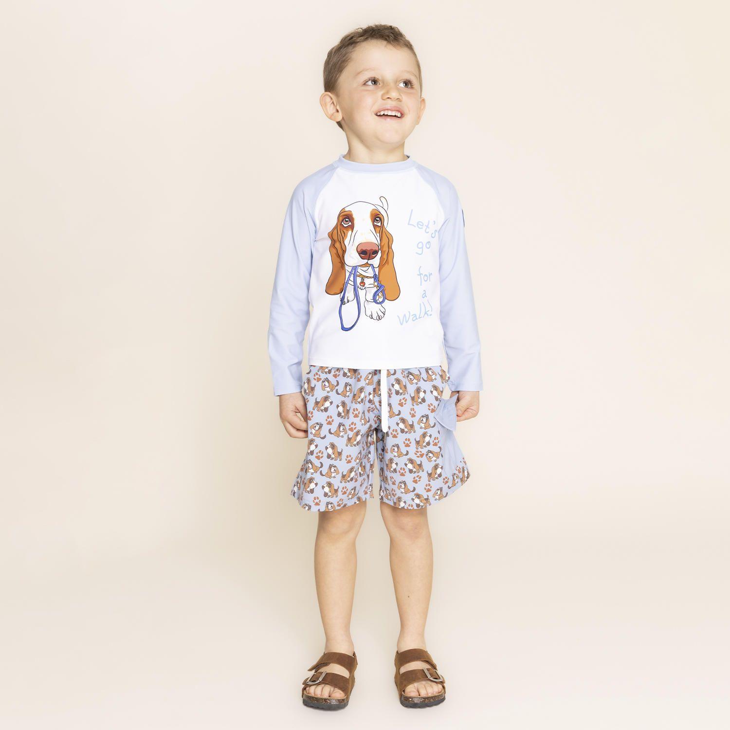 Polera De Agua Niño Aquawild (1-8) Indigo-3