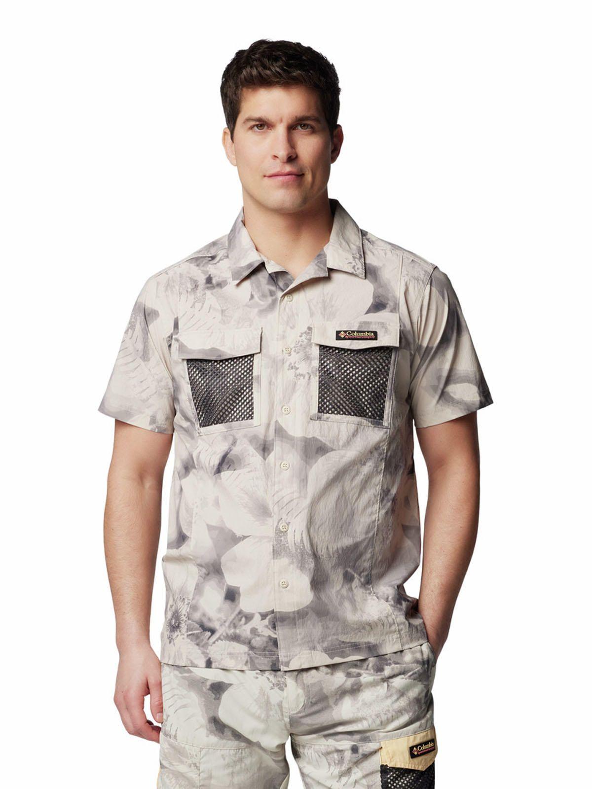 Camisa Manga Corta Hombre Painted Peak Beige-0