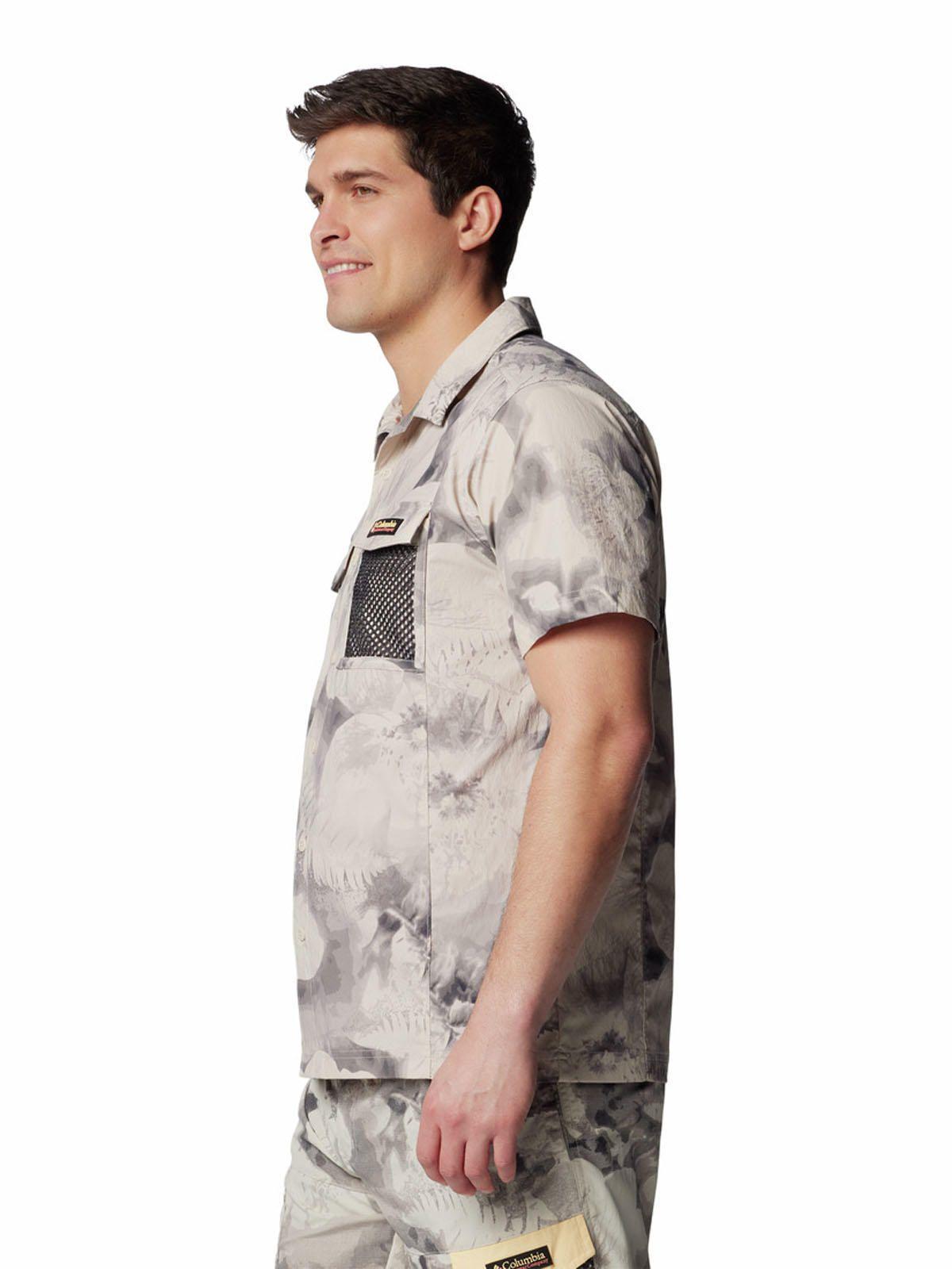 Camisa Manga Corta Hombre Painted Peak Beige-1