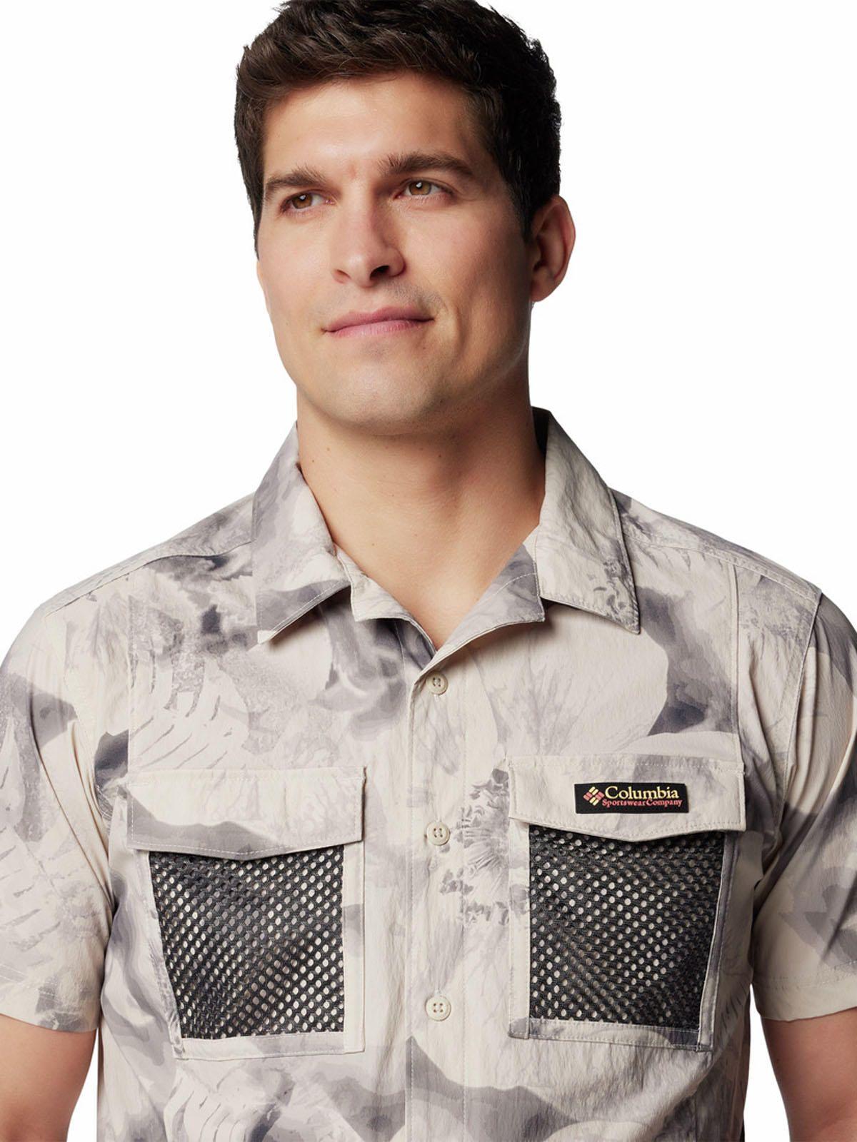Camisa Manga Corta Hombre Painted Peak Beige-3