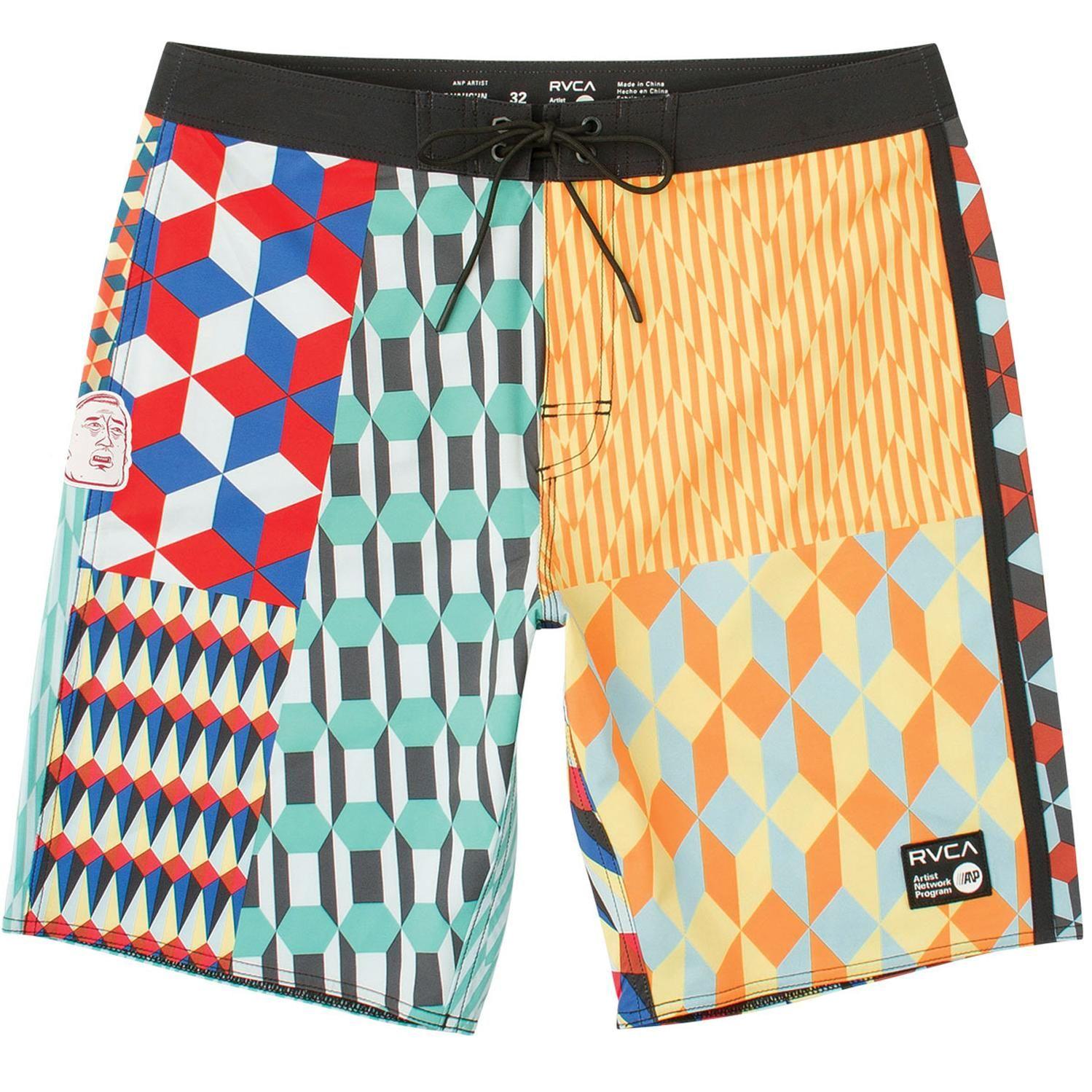 Traje De Baño Polyester Elastane Hombre Barry Ii Trunk Multicolor Rvca-0