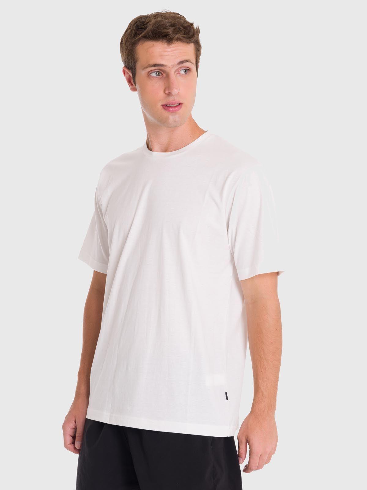 Polera deportiva Hombre Printed T-Shirt Blanco-3