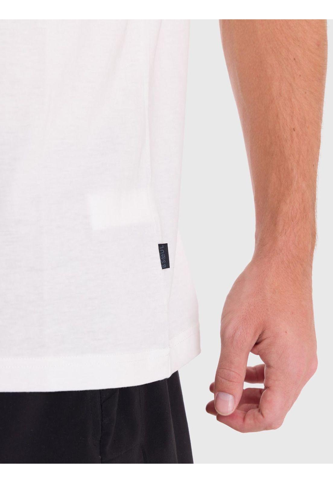 Polera deportiva Hombre Printed T-Shirt Blanco-4