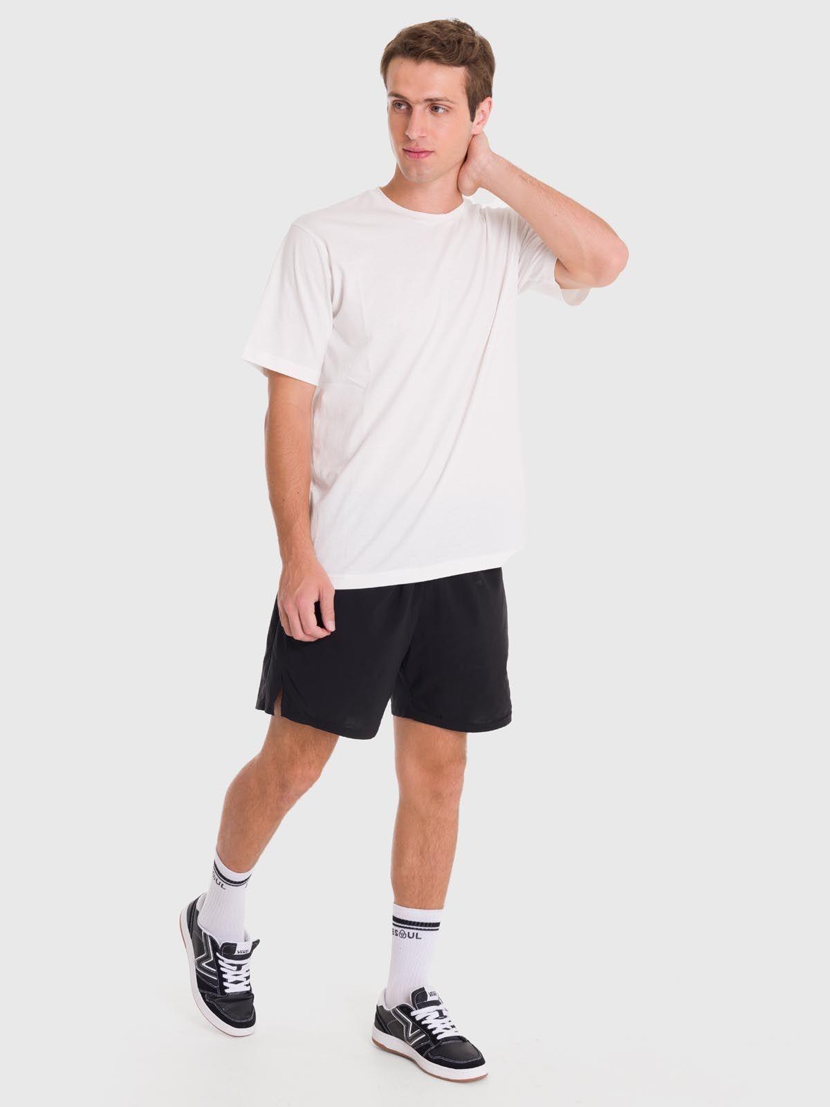 Polera deportiva Hombre Printed T-Shirt Blanco-0