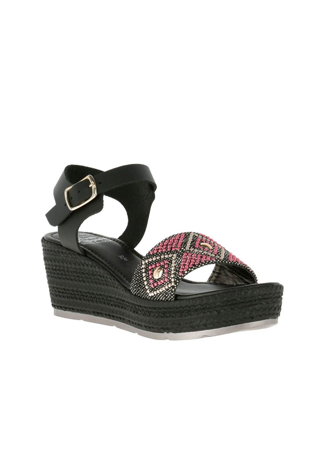 Sandalia Cuero Salerno Negro-0