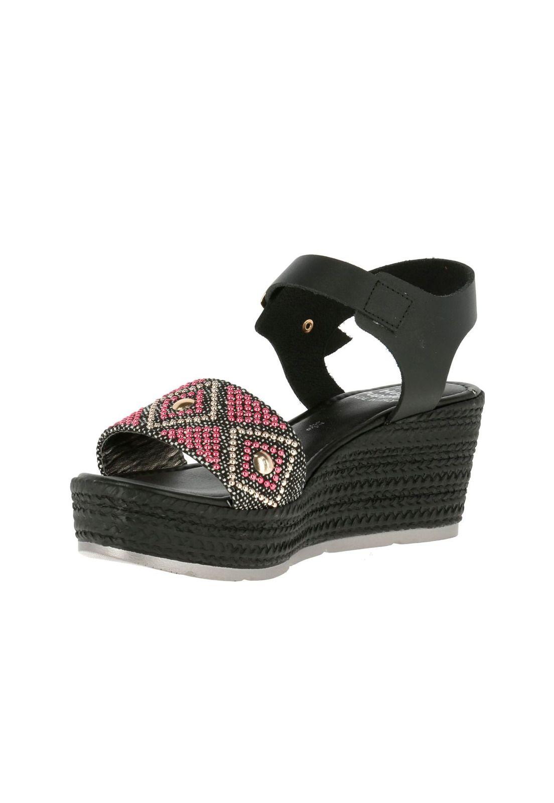 Sandalia Cuero Salerno Negro-1