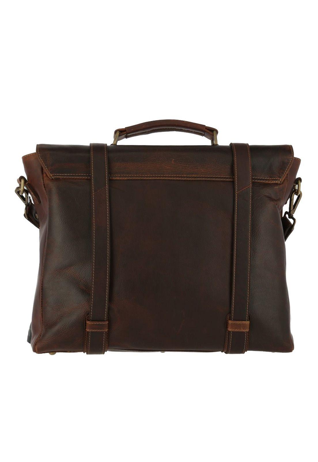 Maletín Cuero Hombre Btc Flap Fede Café-2