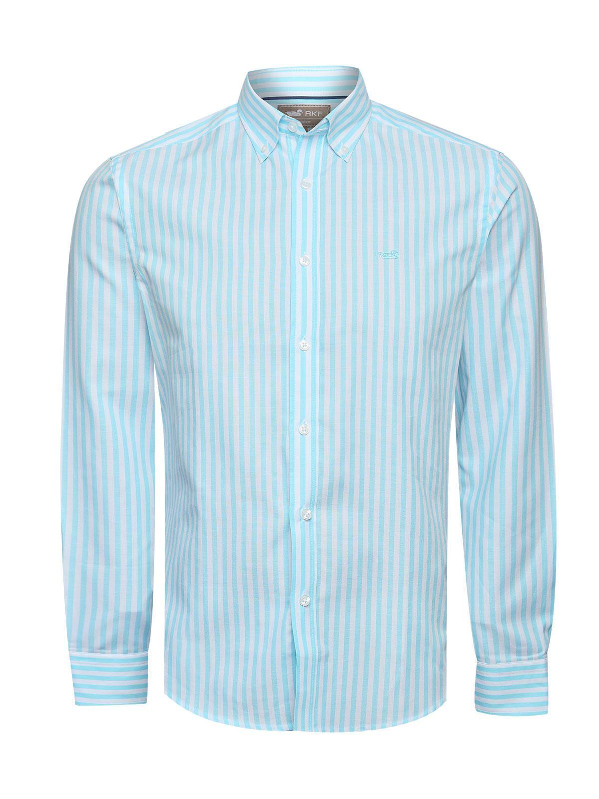 Camisa Algodón Hombre Lain Celeste Rockford-0