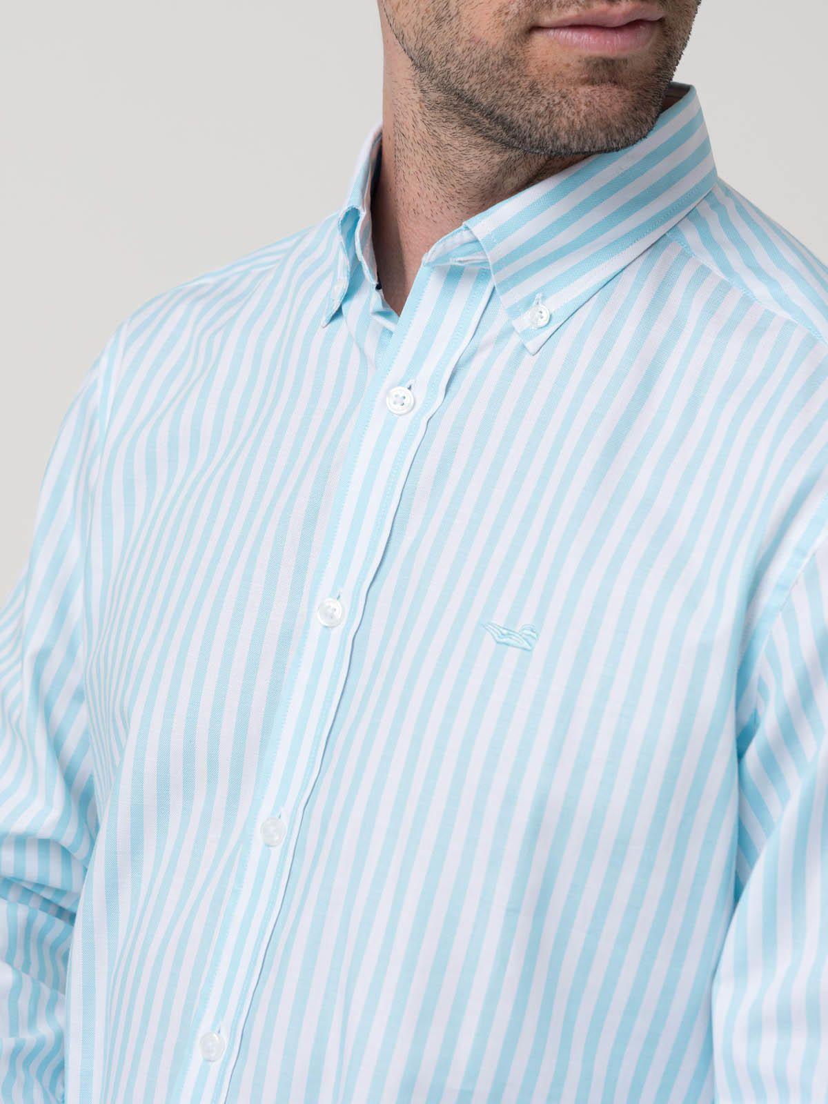 Camisa Algodón Hombre Lain Celeste Rockford-6