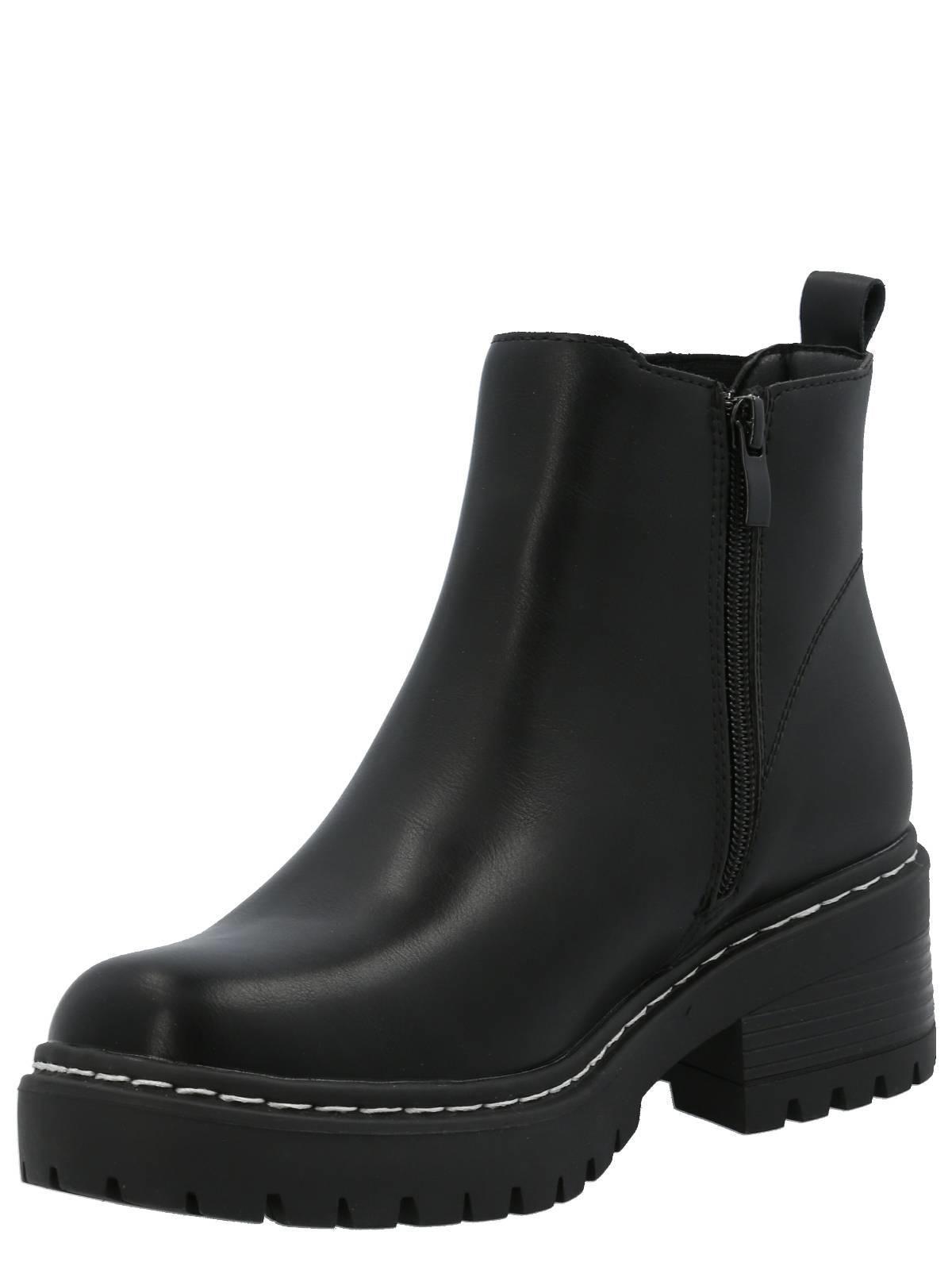 Botín Cagliari Mujer Negro-4