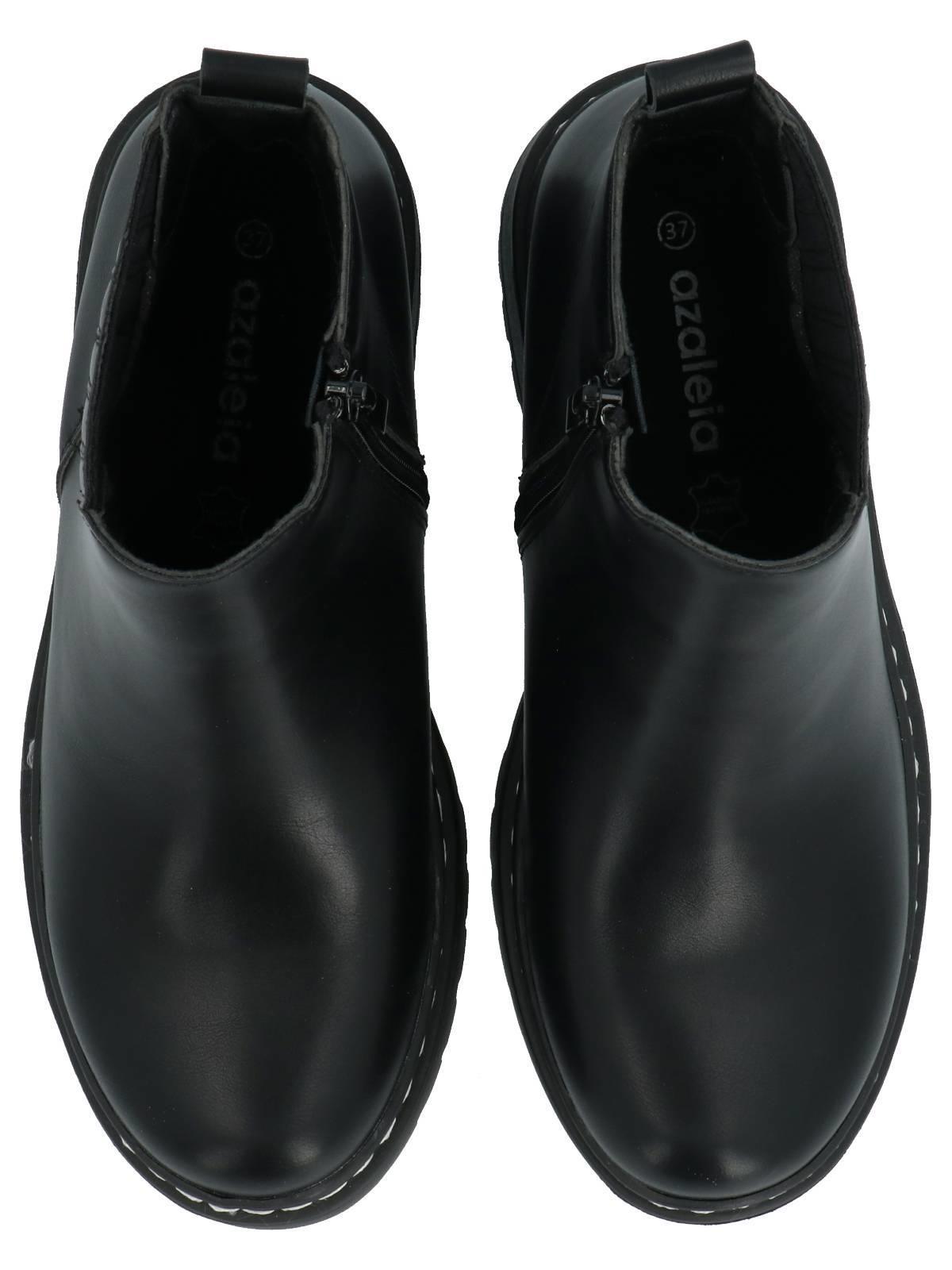 Botín Cagliari Mujer Negro-7