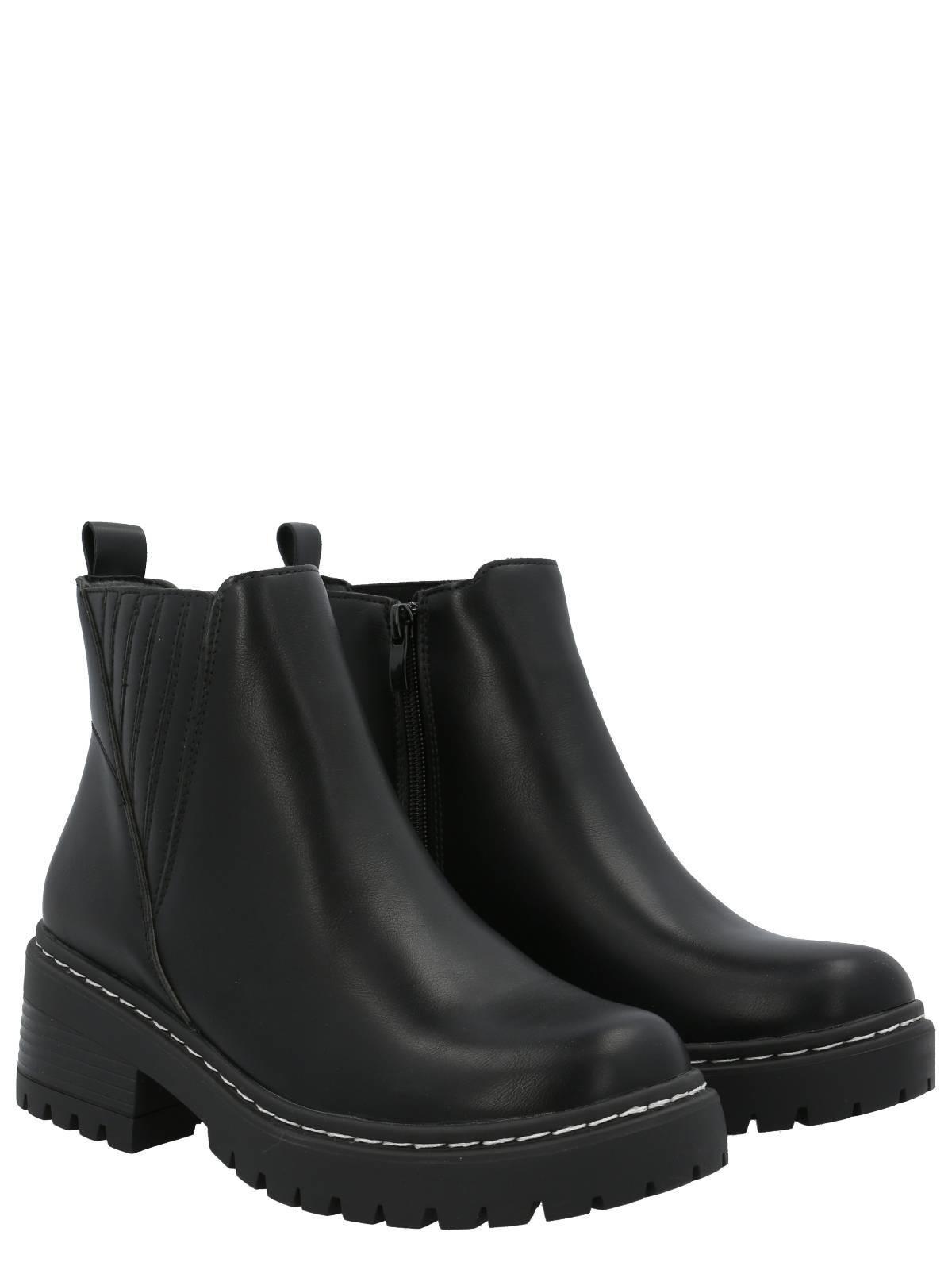 Botín Cagliari Mujer Negro-8